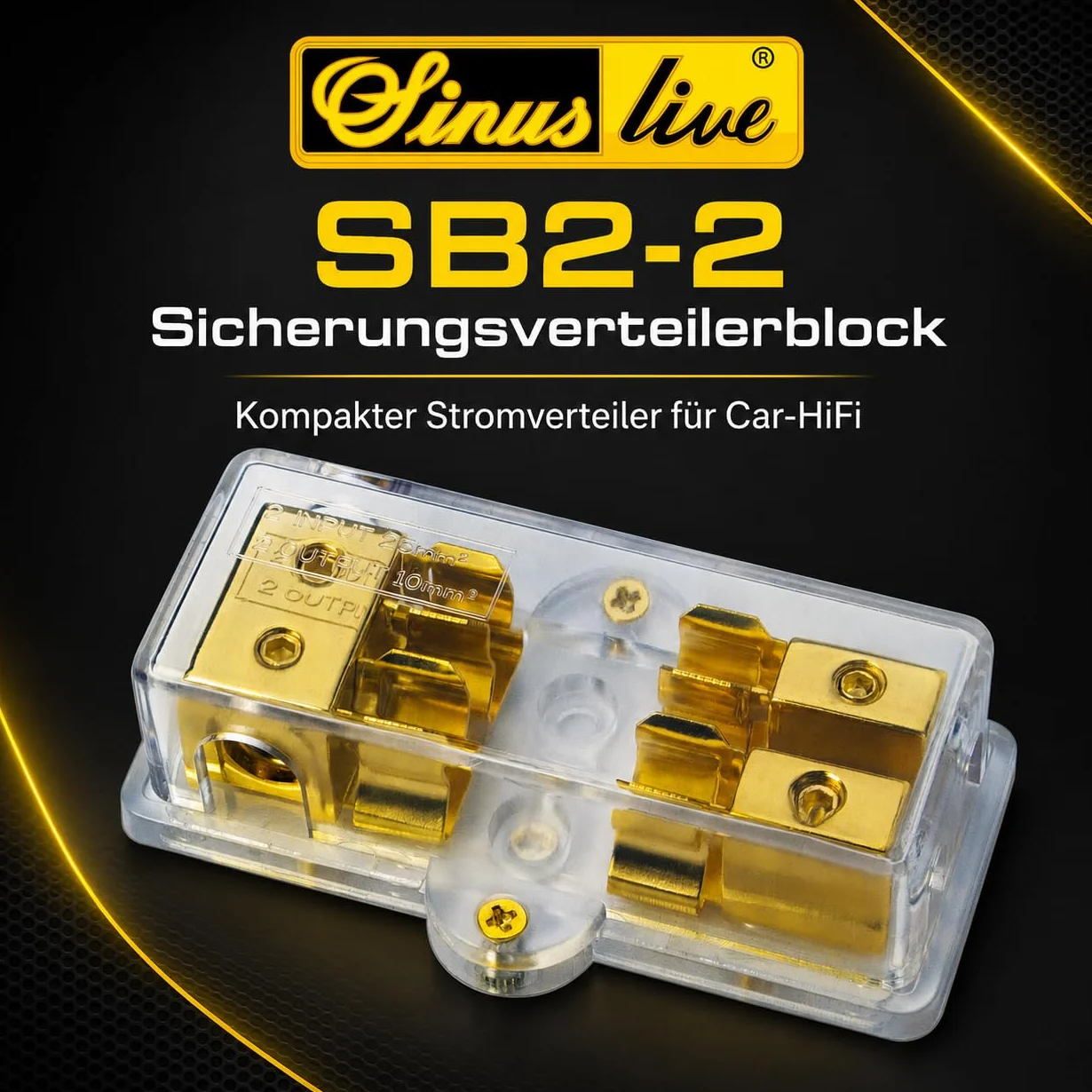 Sinuslive SB 2-2 blok bezpiecznikowy do bezpieczników szklanych