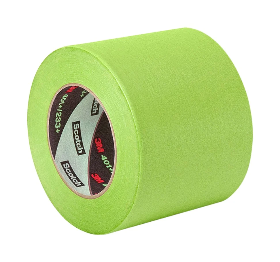 TapeCase 401 3 x 152 m taśma maskująca o wysokiej wydajności - konwertowana z 3M 401 +/233 +, rolka 3 x 60 m, papier krepy, zielony