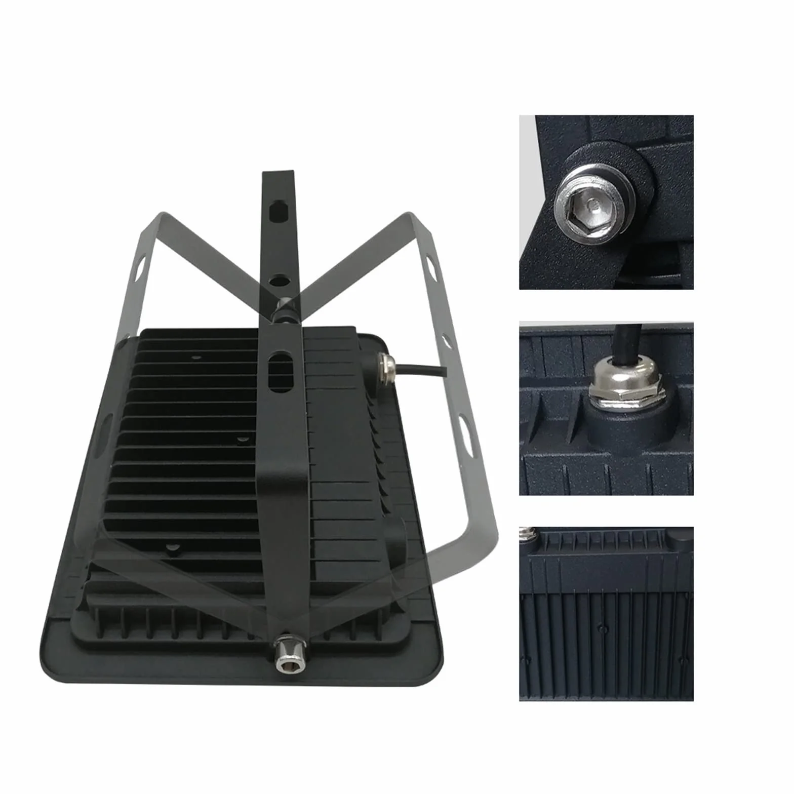 Światła bezpieczeństwa Zewnętrzny reflektor LED 10W 20W 30W 50W 100W IP68 Wodoodporne oświetlenie zewnętrzne Foco Led Zewnętrzna kinkiet Reflektor Reflektor do ogrodu, podwórka, garażu, drzwi (kolor