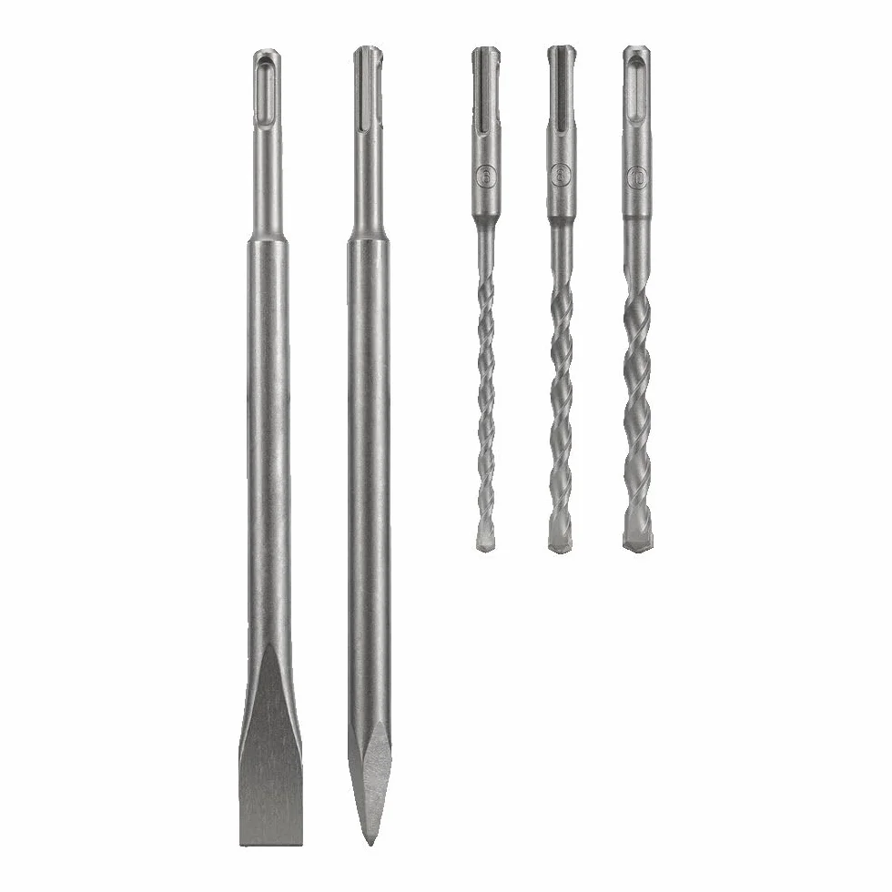 AEG - Perfo-dłutownica Sds-Plus 24 mm 800 W, 2,7 dżuli, wiertło w betonie 24 mm/drewno 30 mm/metal 13 mm, w zestawie z 3 wiertłami i 2 dłutami - KH24IXE Kit1