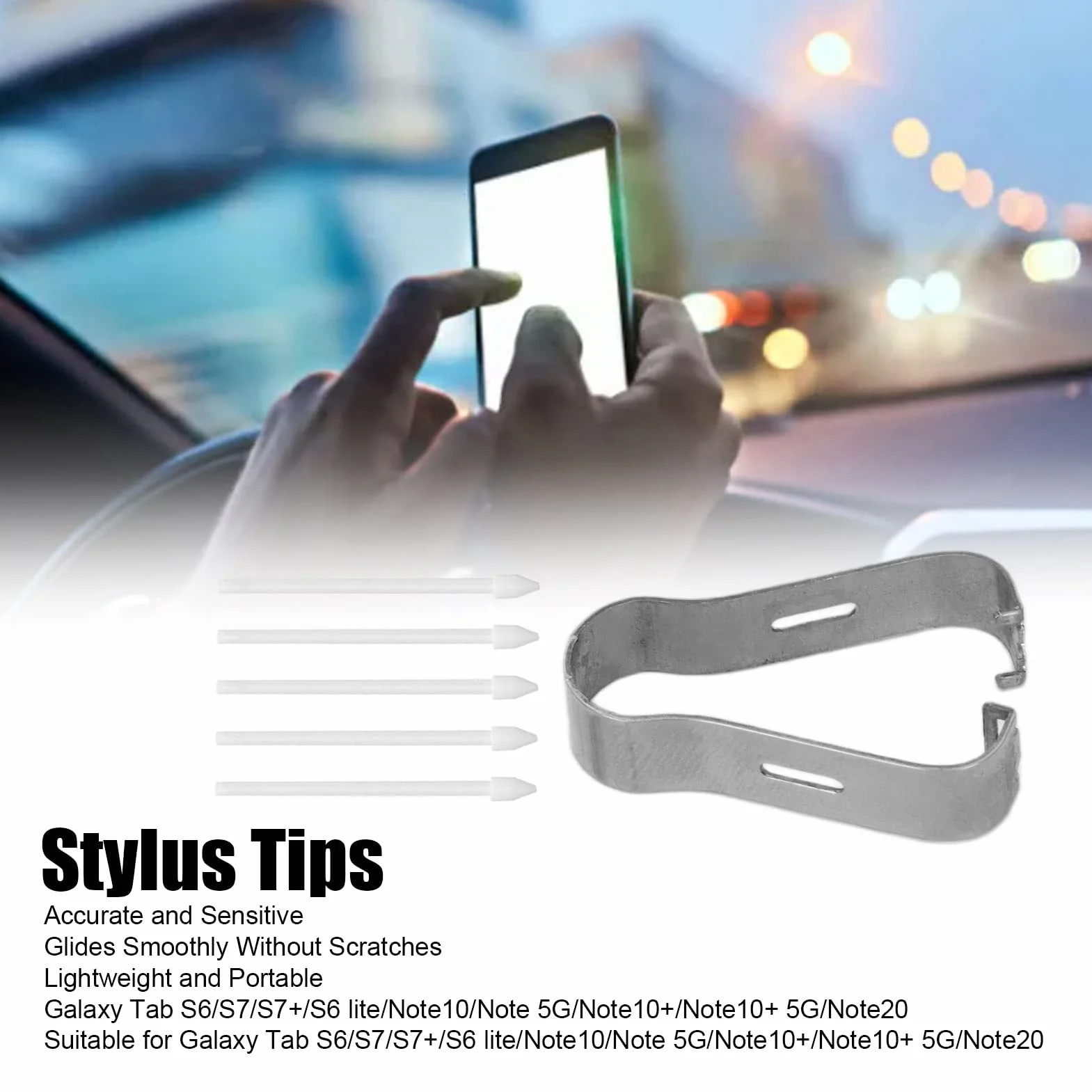 Touch Stylus Tips S wymienne końcówki rysika do Tab S6 S7 S7+ S6 Lite Note10 Note biały