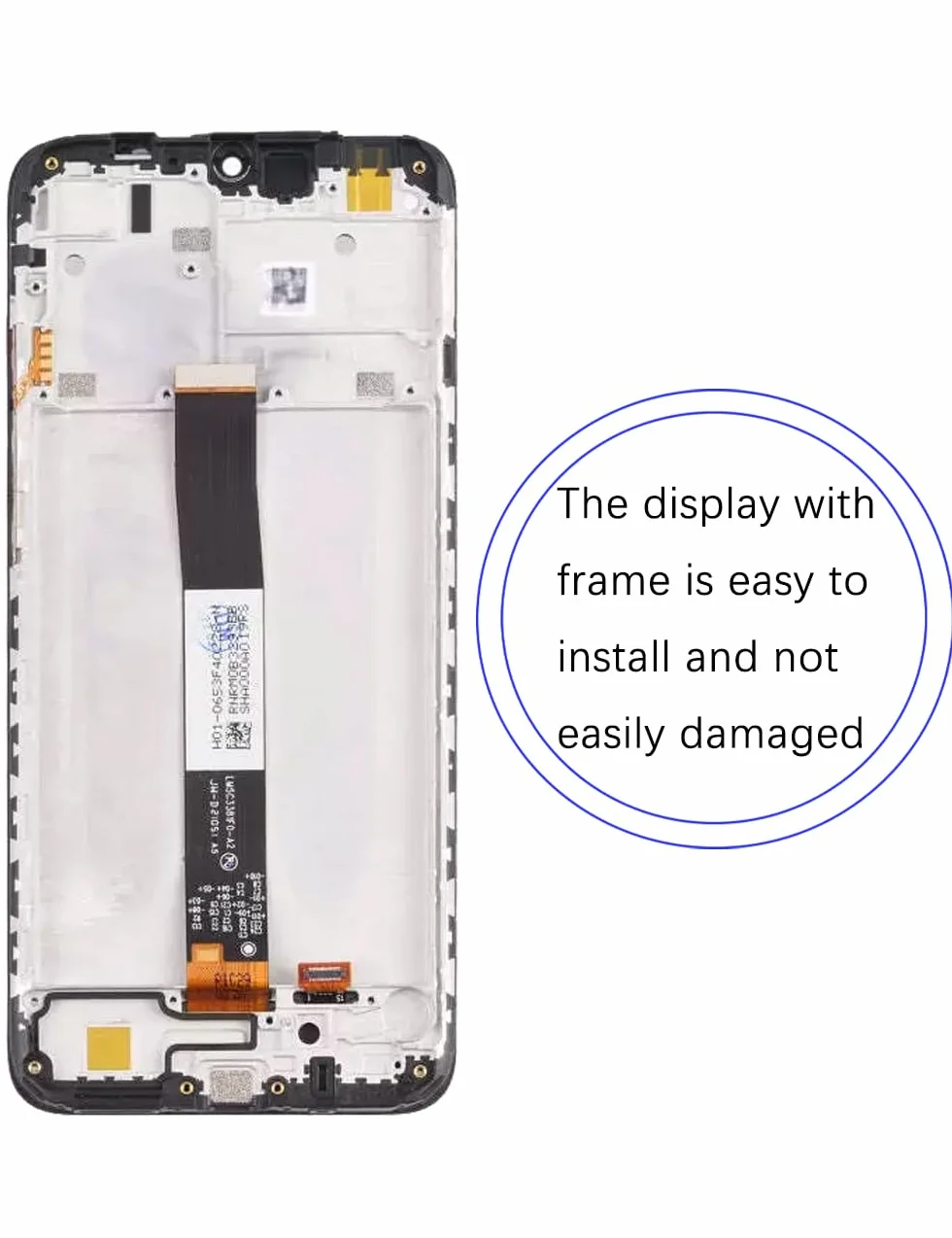 Zamiennik oryginalnego wyświetlacza do Xiaomi Redmi 9a 9c LCD, do Redmi 10a, ekran dotykowy digitizer, zestaw części naprawczych (czarny z ramką, nie pasuje do 9C NFC / 9AT)
