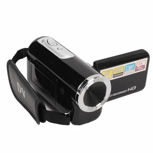 Kamera Wideo Cyfrowa 16 MP 1080P 16-krotny Zoom 2-calowy Ekran Odporna na Wstrząsy do Vlogowania