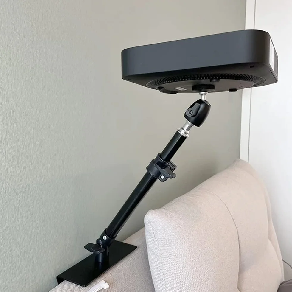 Stojak na projektor do sofy/łóżka, niewidoczny metalowy uchwyt, regulacja pod wieloma kątami, do XGIMI H2/H3, Nebula, VANKYO, Epson