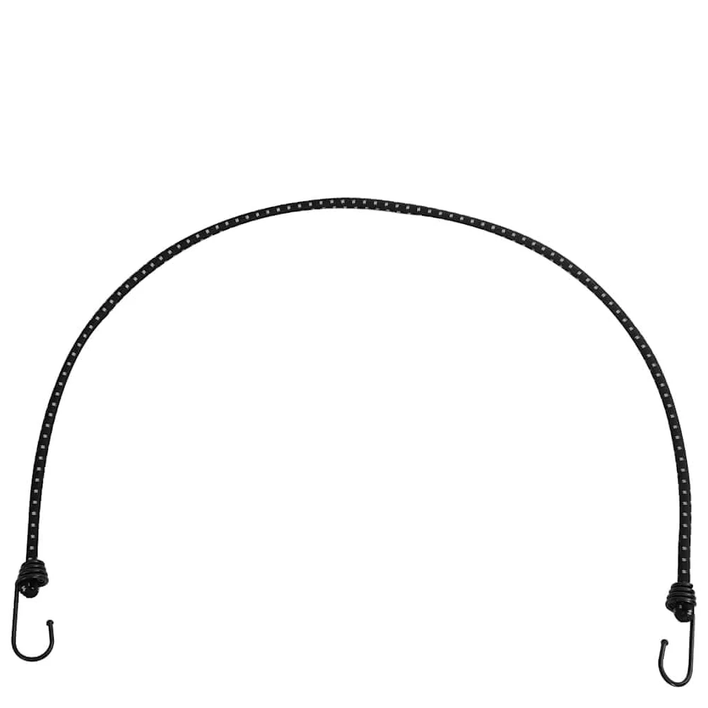 Odblaskowe liny gumowe z haczykami, 50 sztuk, 100 cm, z polipropylenu i gumy, grubość 8 mm, obciążenie 50 kg, do namiotu, na kemping, wędrówki, trekking, do użytku na zewnątrz, zabezpieczenie