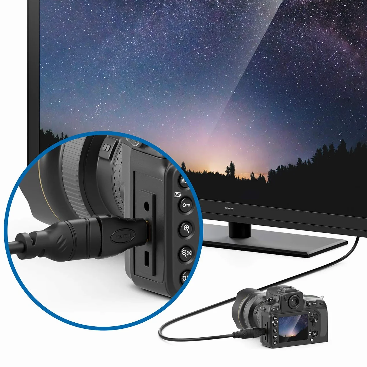 deleyCON Adapter HDMI do Mini HDMI Gniazdo 1920x1200 1080p Czarny