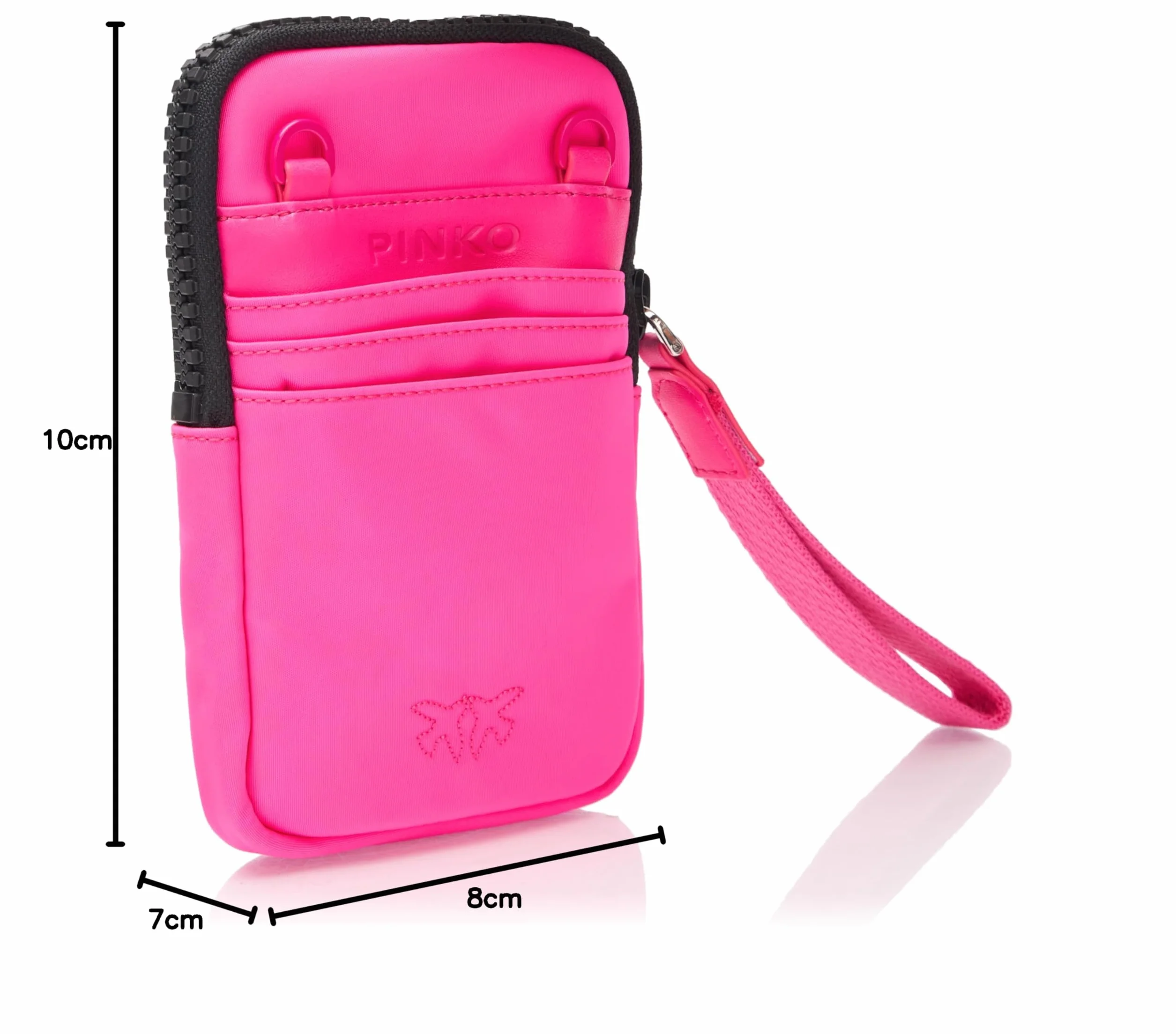 Pinko Etui na telefon Vagabond RECYCLED Nylon damska torebka na szyję N17 różowy