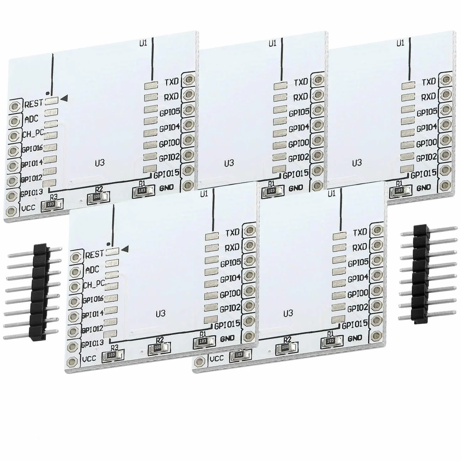 AZDelivery Adapter Board Plate dla ESP8266 ESP8266-12E, ESP-07, ESP-08 WLAN