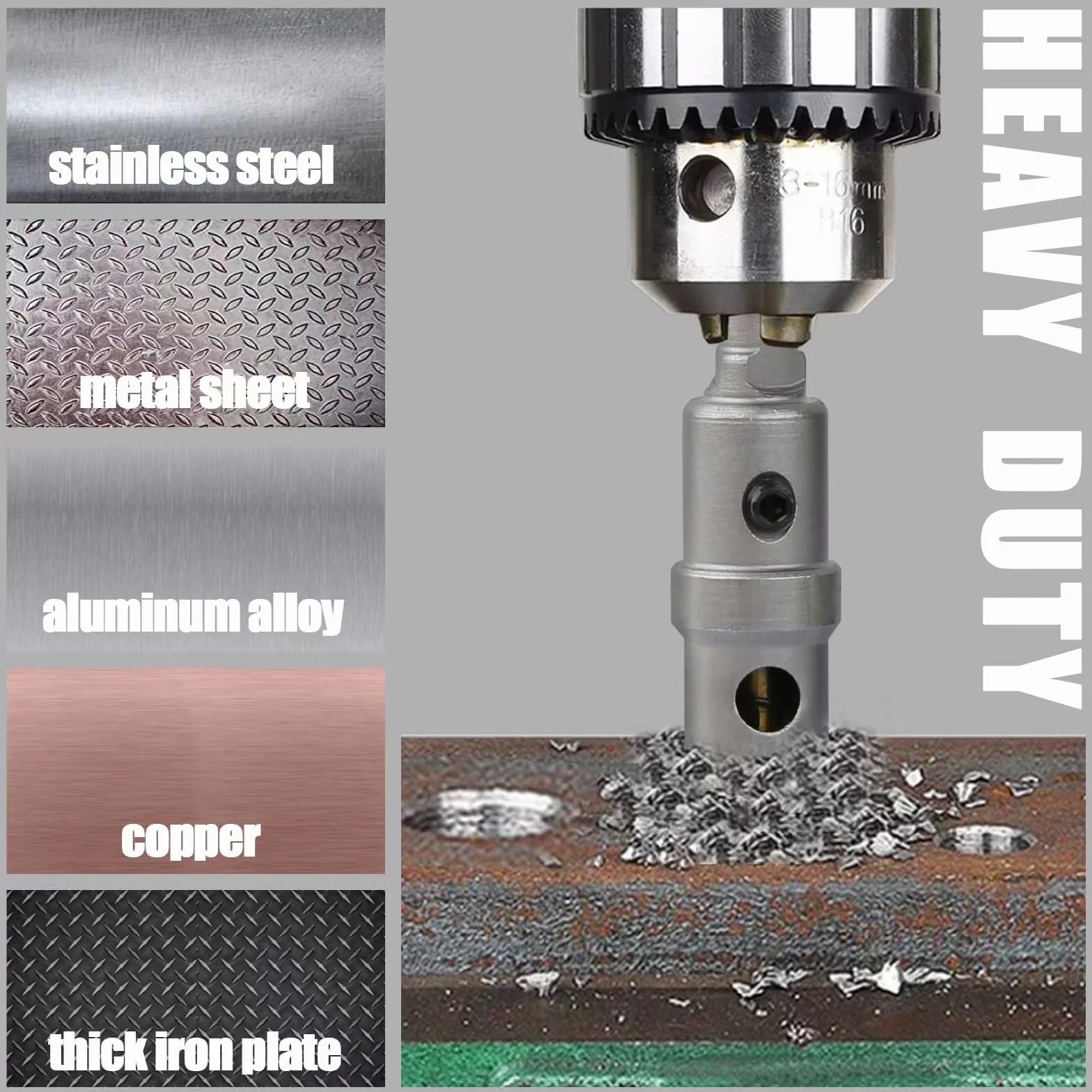 TCT zestaw 15 sztuk / Satz 16-75 mm, Hartmetall Bits mit Zentrierbohrer, für Hartmetall, Edelstahl, Baustahl, Aluminiumlegierung, Kupfer, Eisen, Kunststoff i Glasfaser