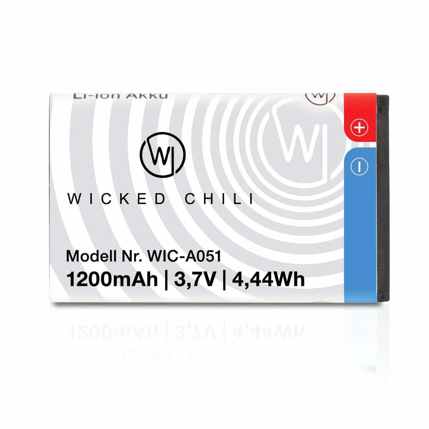 Wicked Chili Bateria zamienna (1200 mAh, BL-5C) np. kompatybilna z Nokia 1650, 2310, 2610, 3110, 3120, 5030, 5130, 6030, 6230, 6230i, 6555, 6600, 6680, 7610, C2, E50, N70, N70, 72, N91 (BL5C, duża