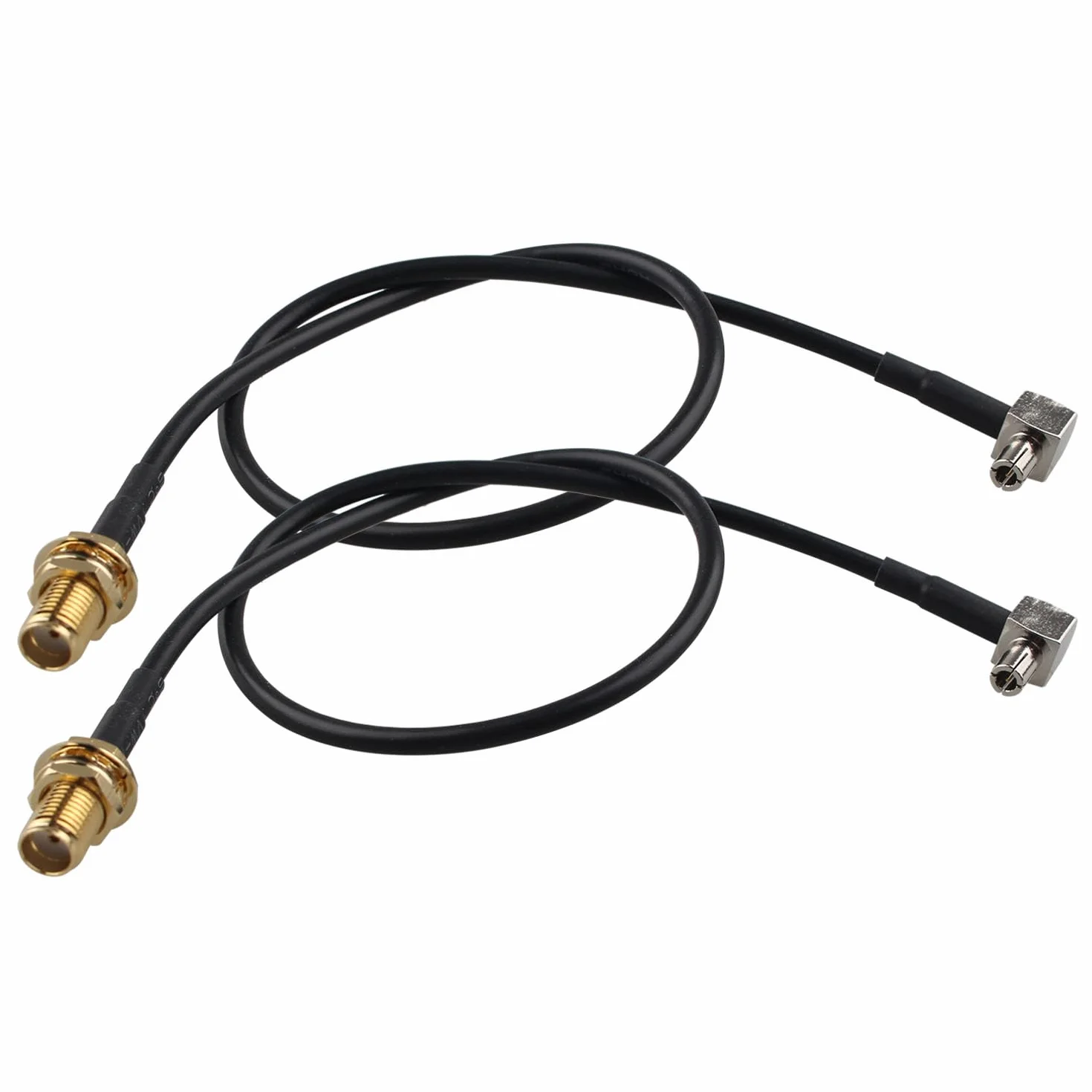 2 szt. kabel SMA na TS9 4G LTE antena SMA żeńska przegroda do wtyczki męskiej TS9 adapter kątowy kabel przedłużacz anteny RG174 warkocz kabel koncentryczny 12 cali / 30 cm do routera WiFi 4G