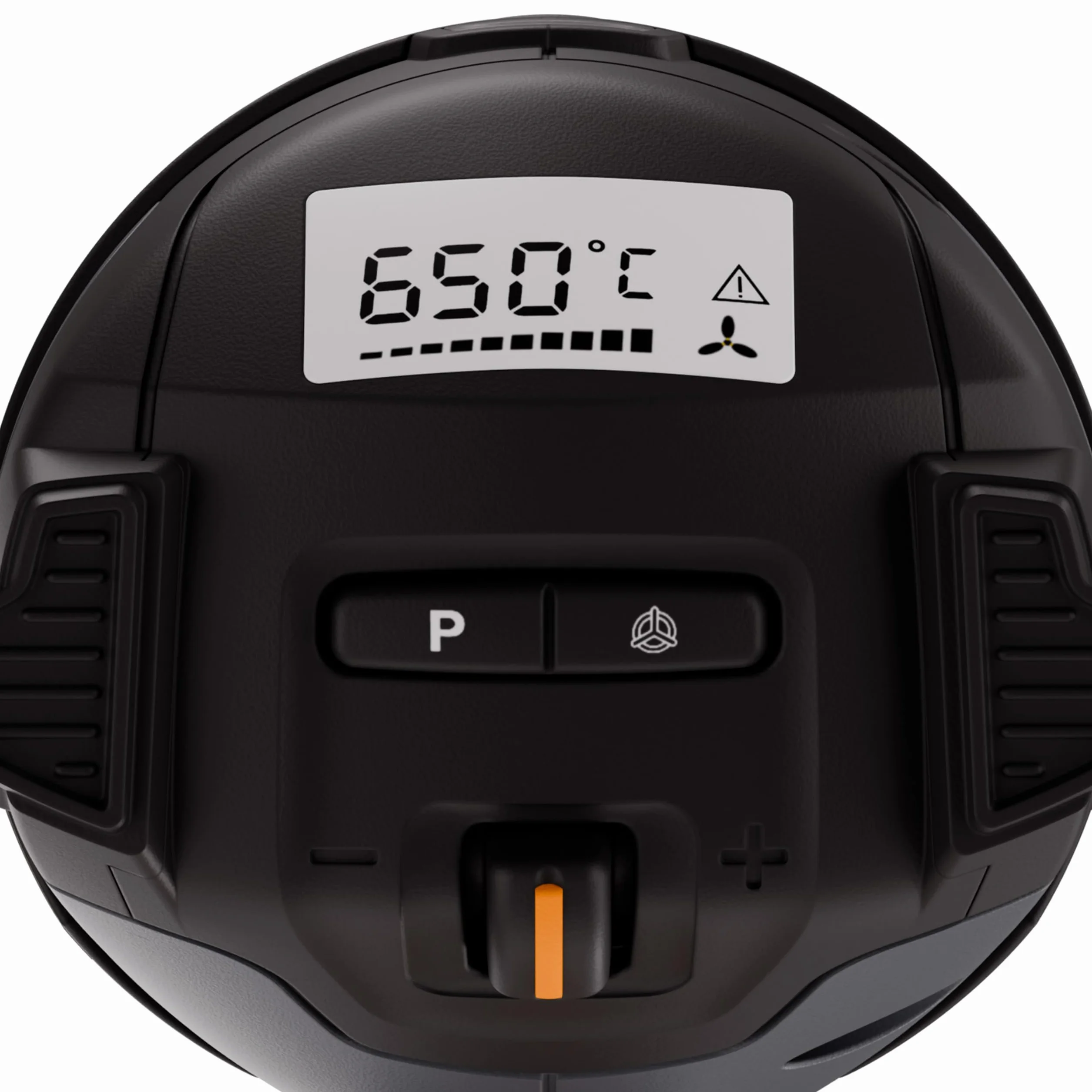 Steinel Pistolet grzewczy HM 2320 E, tryb ECO, pistolet na gorące powietrze 2300 W, 80°-650°C, wyświetlacz LCD, grzałka ceramiczna
