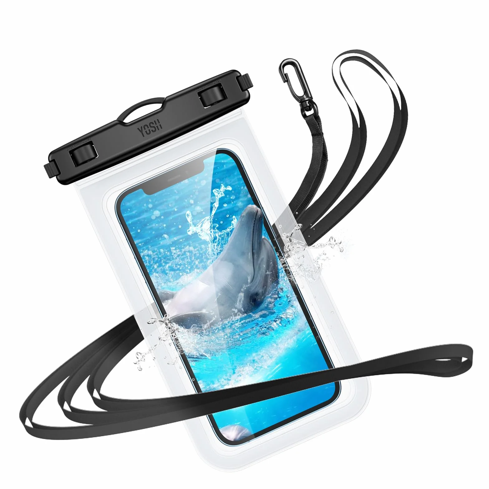 YOSH Wodoodporne etui na smartfon IPX8 iPhone 15 14 13 12 11 Pro Max XS XR X SE Samsung S24 S23 S22 A14 A23 A33 Xiaomi 6,8 cala