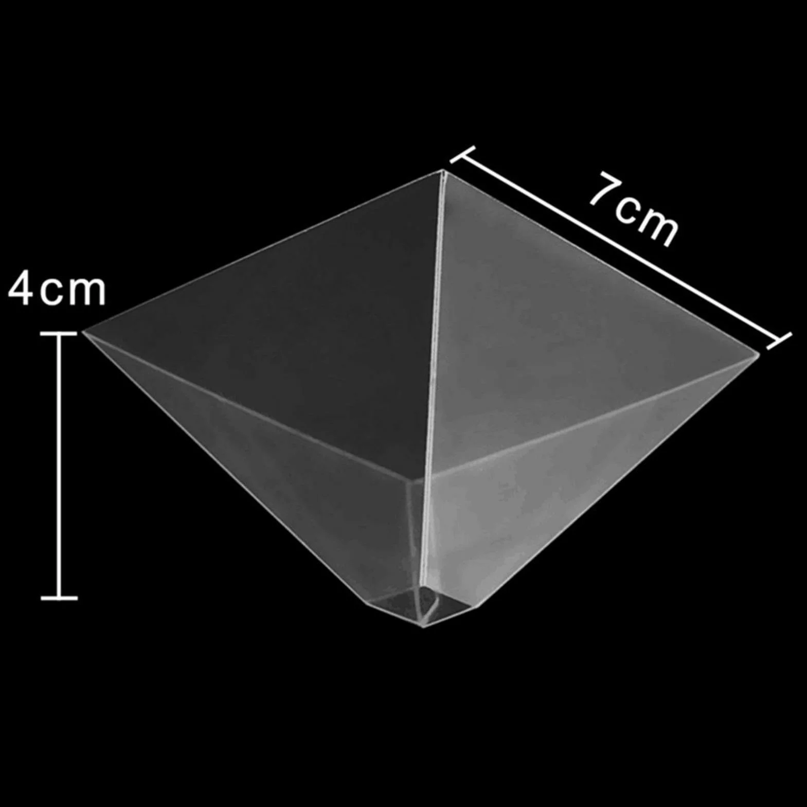 Hologram projektor piramida wyświetlacz 7 x 7 x 4 cm