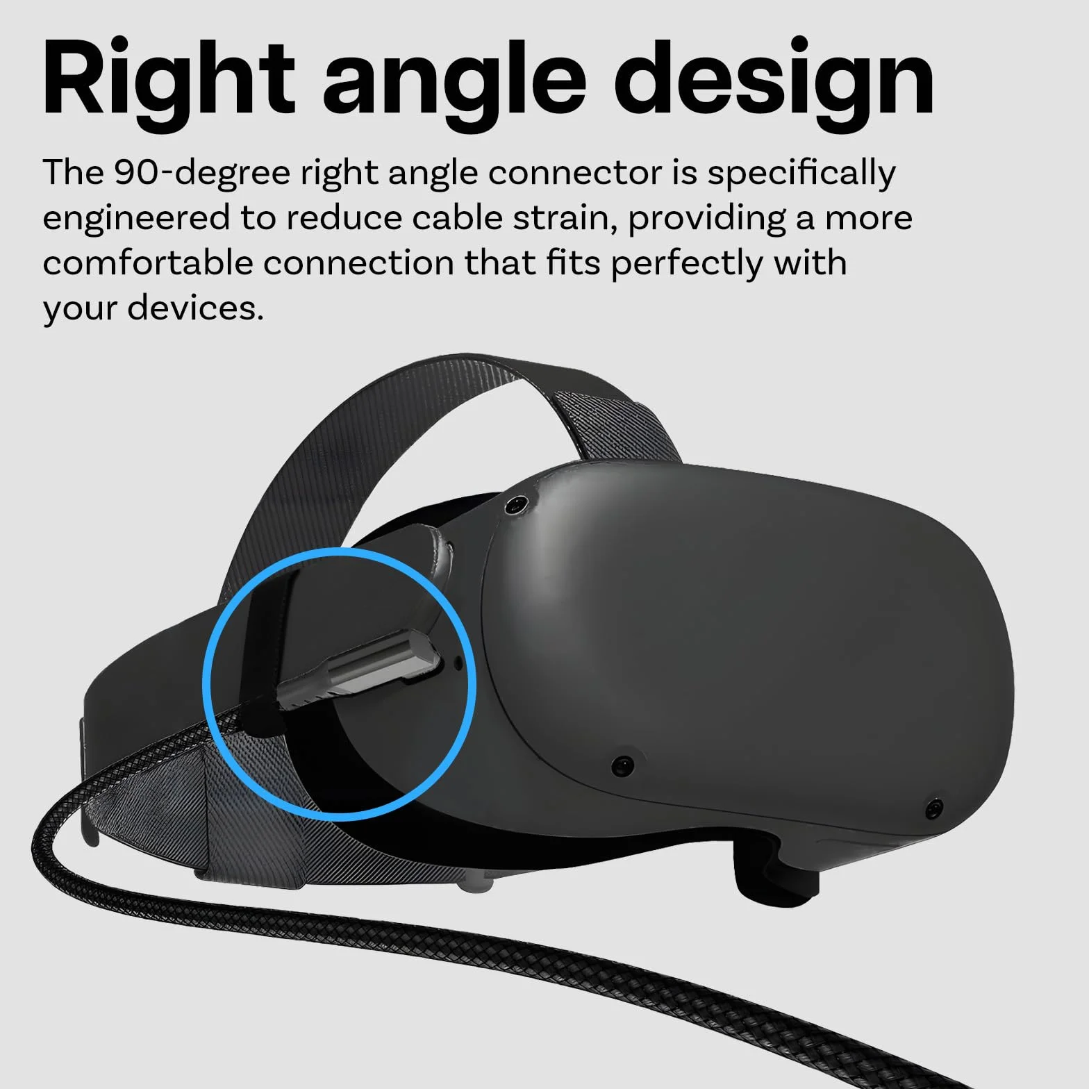 MMOBIEL Kabel USB-C na USB-C do Meta Quest 3S/3/2/Pro, Pico 4 Ultra/4 i PC/Steam VR 5m Czarny