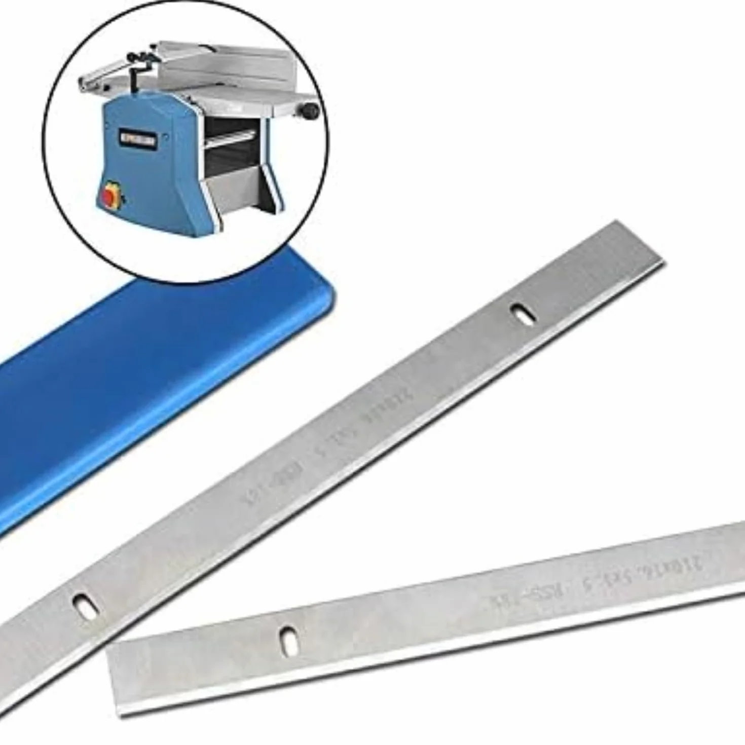1 Para ostrzy do strugarki grubościowej 210mm HSS 210x16.5x1.5mm Noże do frezarki Scheppach Einhell Erbauer Akcesoria do narzędzi do obróbki drewna (Rozmiar: 210mm)