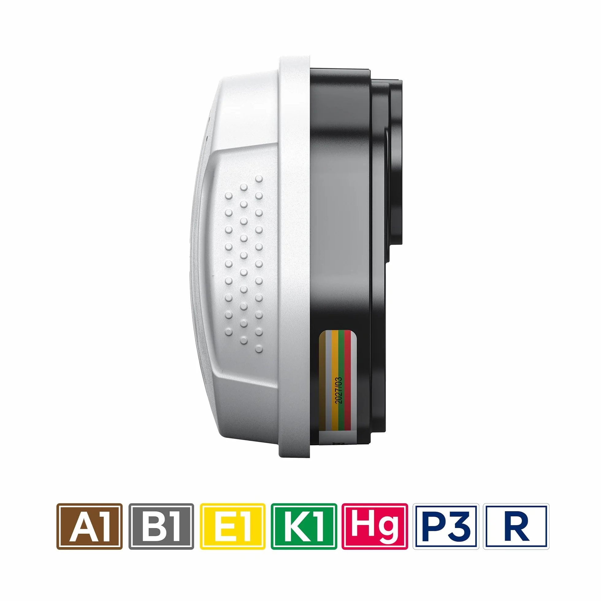 Filtry bagnetowe Dräger X-plore A1B1E1K1 Hg P3 RD | 14 wymiennych wkładów filtracyjnych odpowiednich do masek oddechowych X-plore 3300, 5500 | ochrona przed toksycznymi oparami