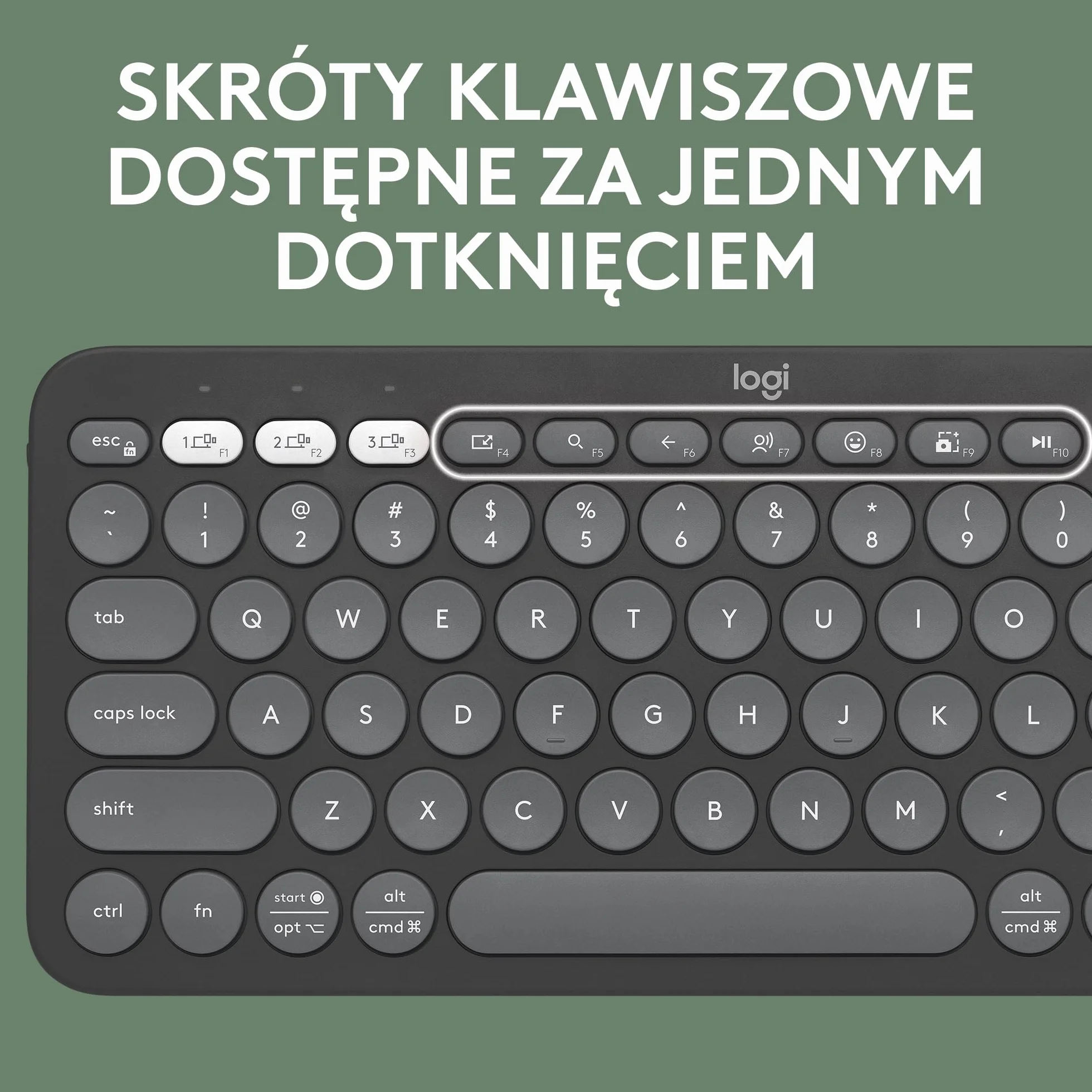 Logitech Pebble 2 Combo Bezprzewodowa klawiatura i mysz Logi Bolt Bluetooth Grafit
