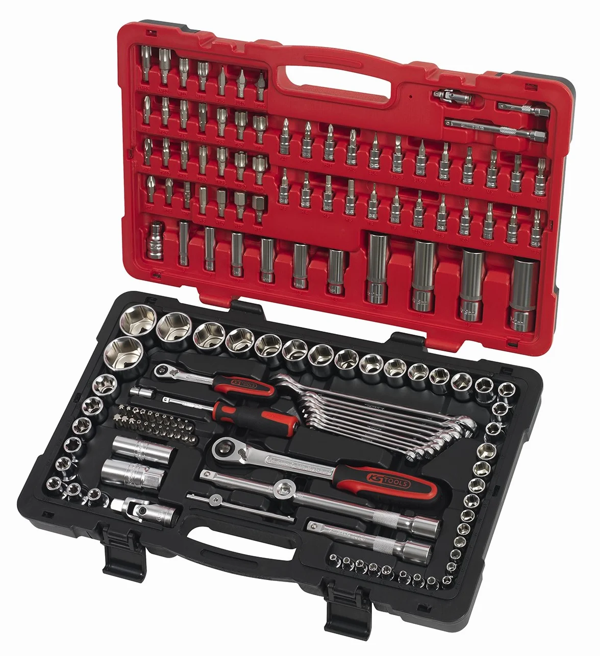'KS Tools 922.0751 walizka 151-częściowy zestaw kluczy nasadowych 1/4 – 1/2"