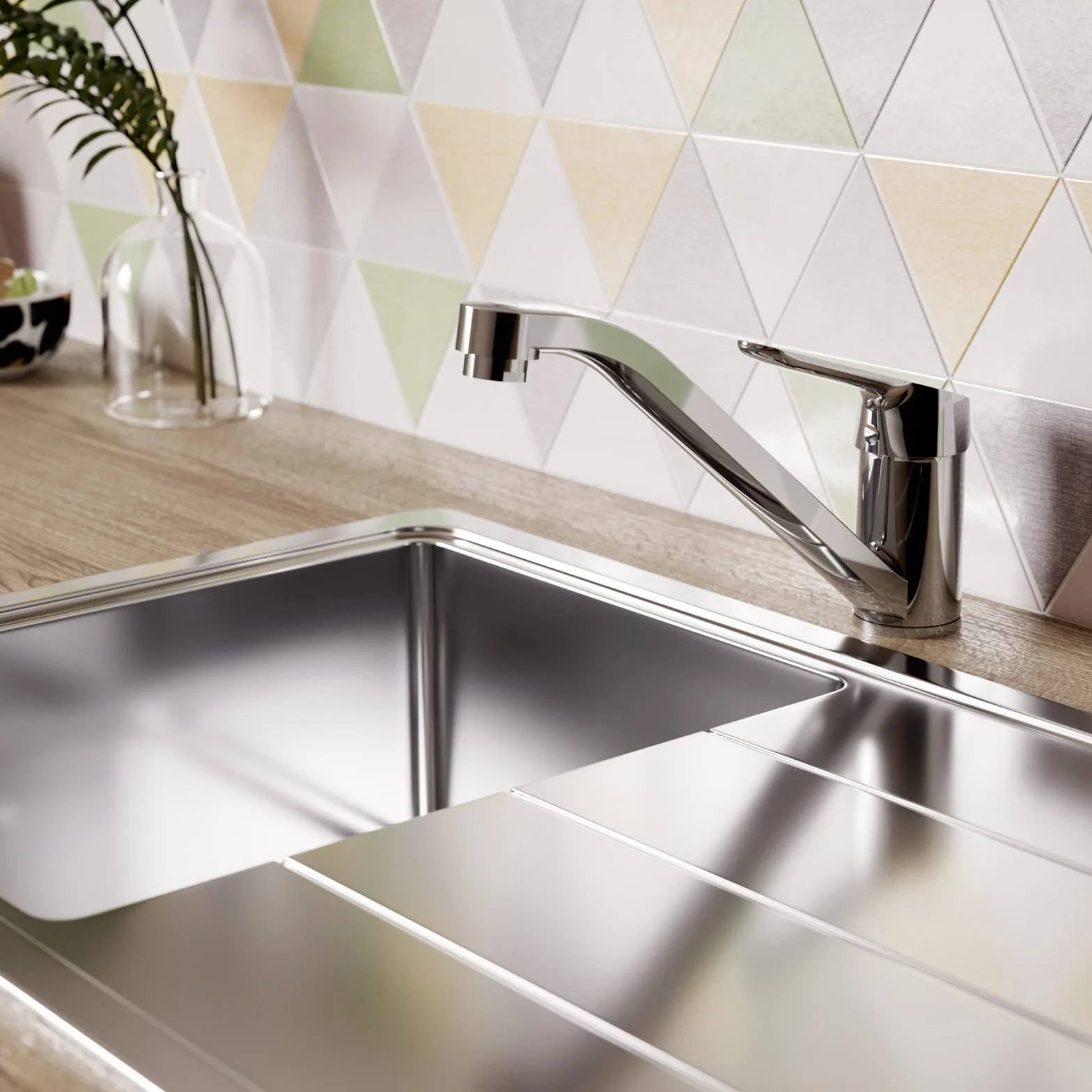 Ideal Standard BC129AA bateria kuchenna, chrom