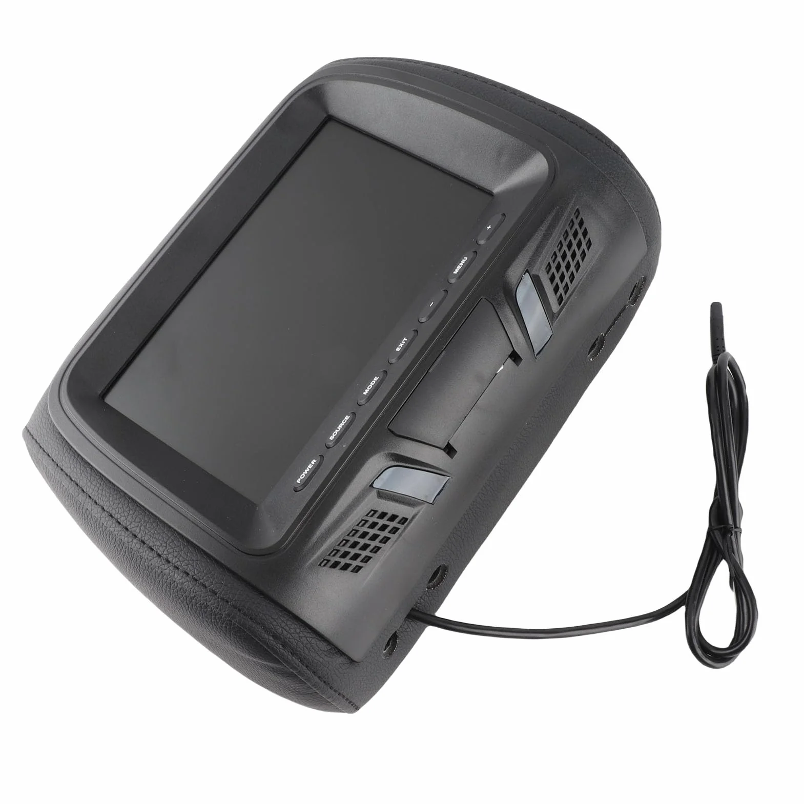 KIMISS Monitor samochodowy 7" MP5 dla dzieci, podgłowikowy wyświetlacz LCD, wsparcie USB, wzmacniacz, dla samochodu