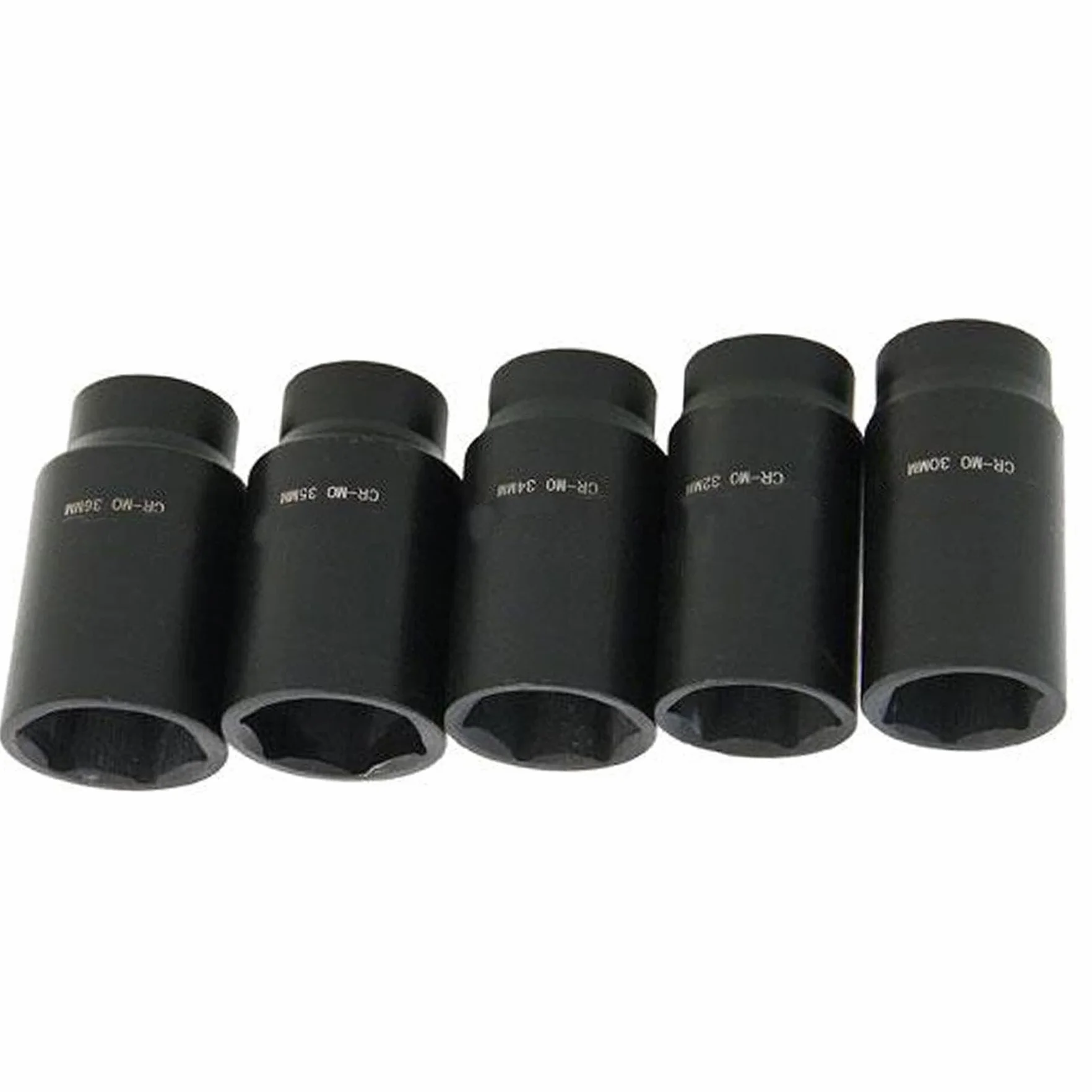 Dapetz ® 1/2" Napęd głęboki udarowy zestaw gniazd do nakrętek piasty 30 mm 32 mm 34 mm 35 mm 36 mm