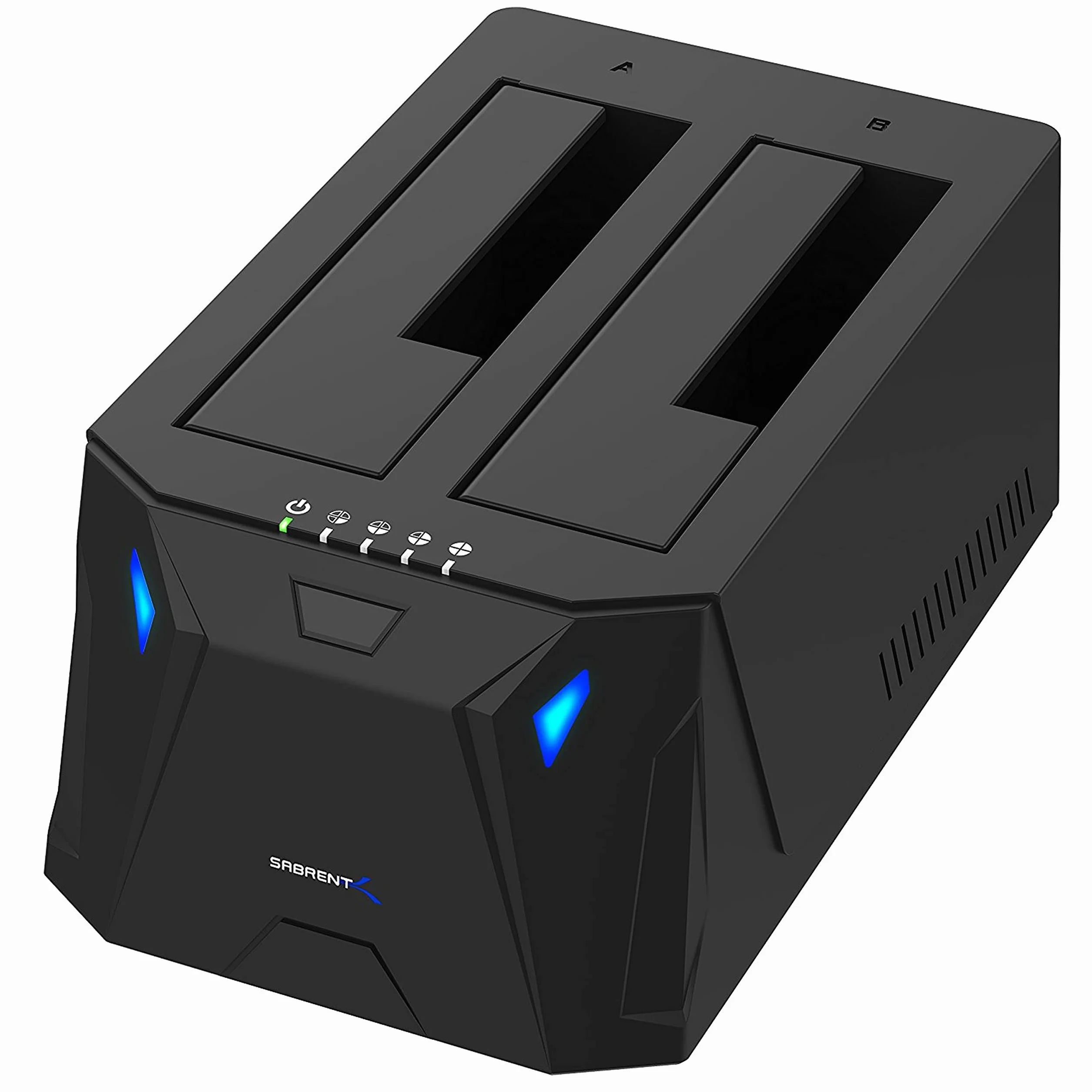 SABRENT 2 Bay USB A Stacja dokująca do dysków twardych 5 Gbps 2,5" 3,5" SATA HDD SSD Dock z klonowaniem offline EC HD2B