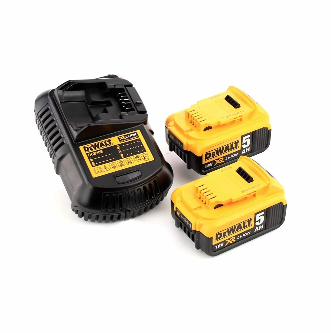 DeWalt DCS 335 P2 akumulatorowa wyrzynarka 18 V + 2 baterie 5,0 Ah + 1 x szybka ładowarka TSTAK