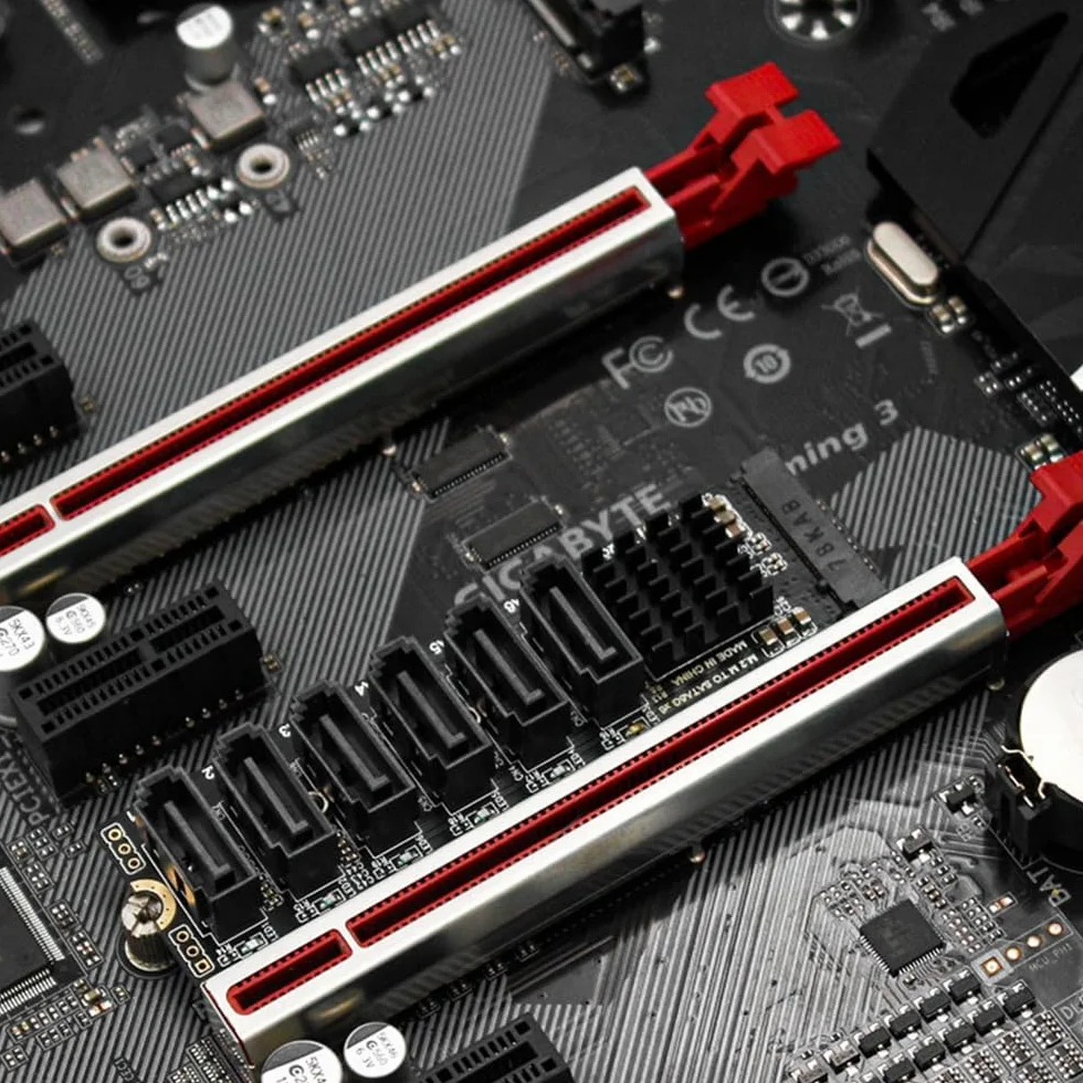 Namvo M.2 SATA M2 M-EKY PCIE3.0 karta rozszerzeń SATA6-Port