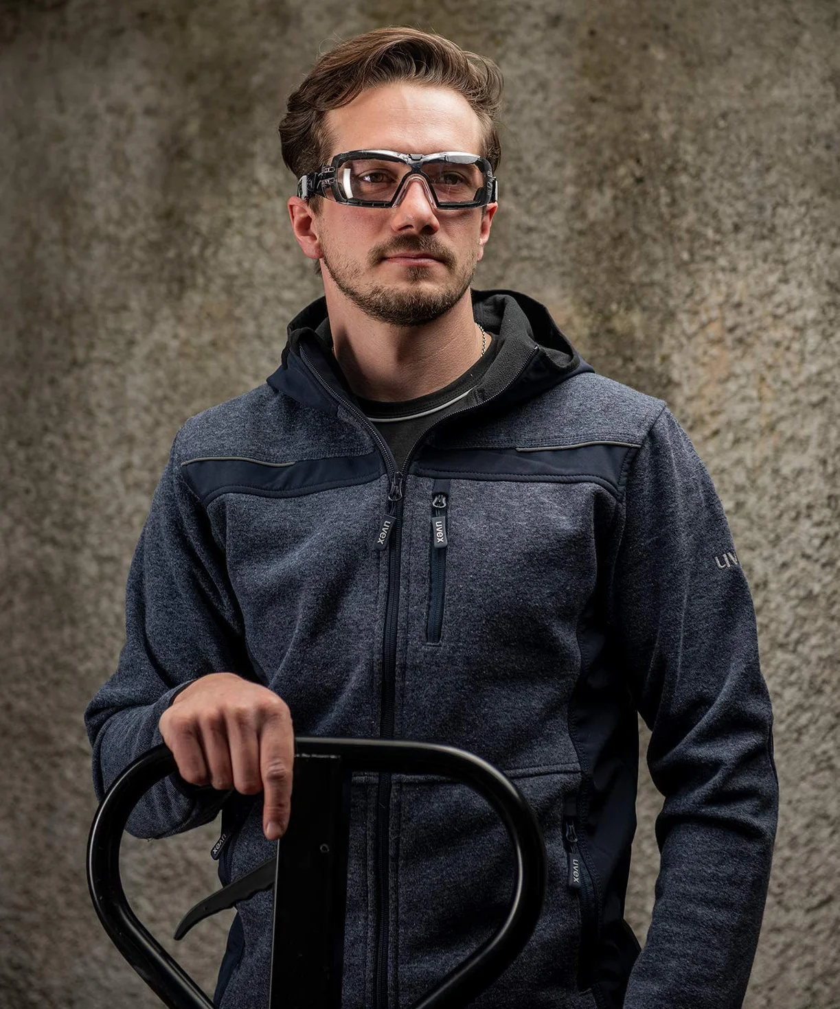 Uvex Pheos Guard Okulary, Szary, M
