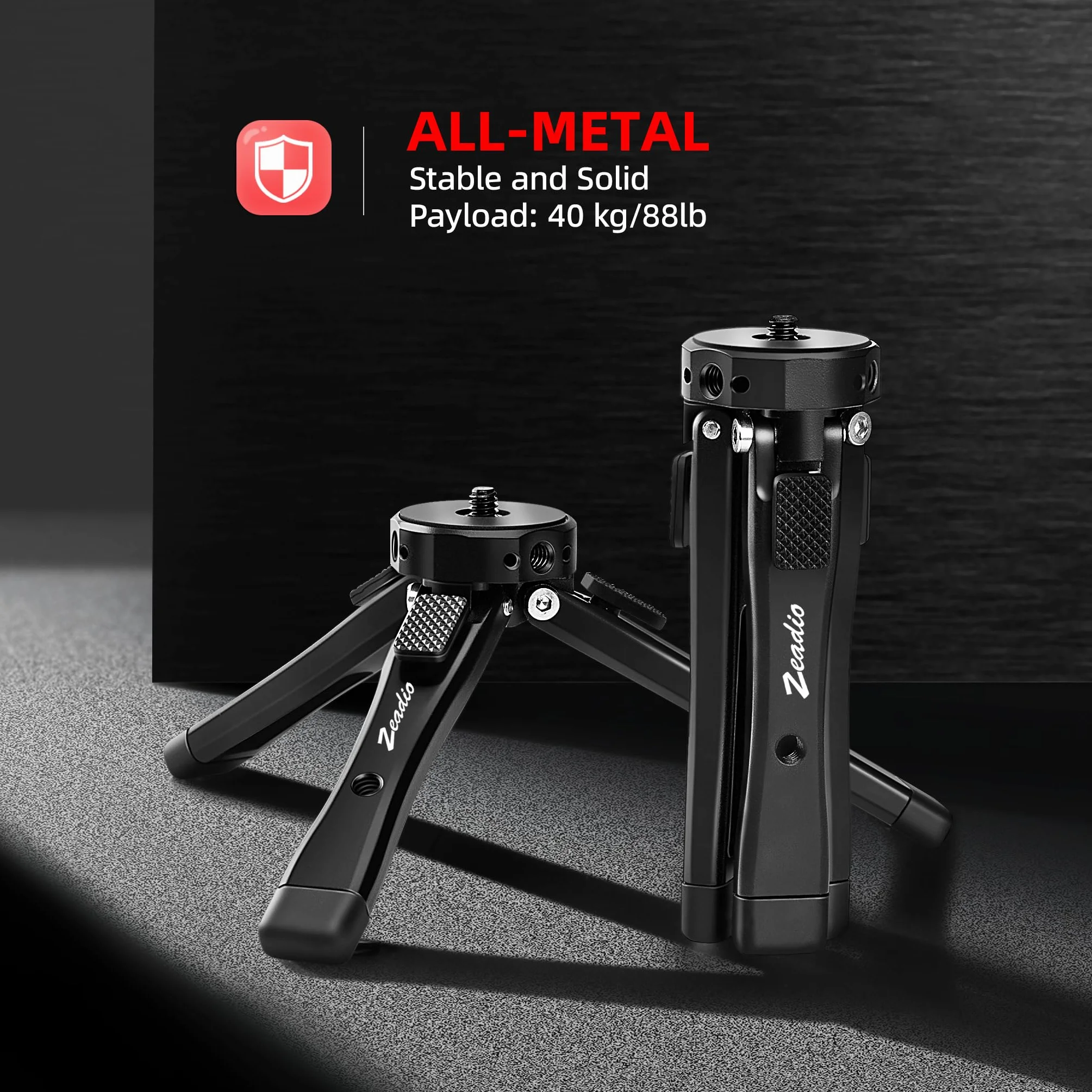Zeadio Regulowany Statyw ze Stopu Aluminium do Smooth 4, Osmo Mobile, Ronin-S, Vimble 2