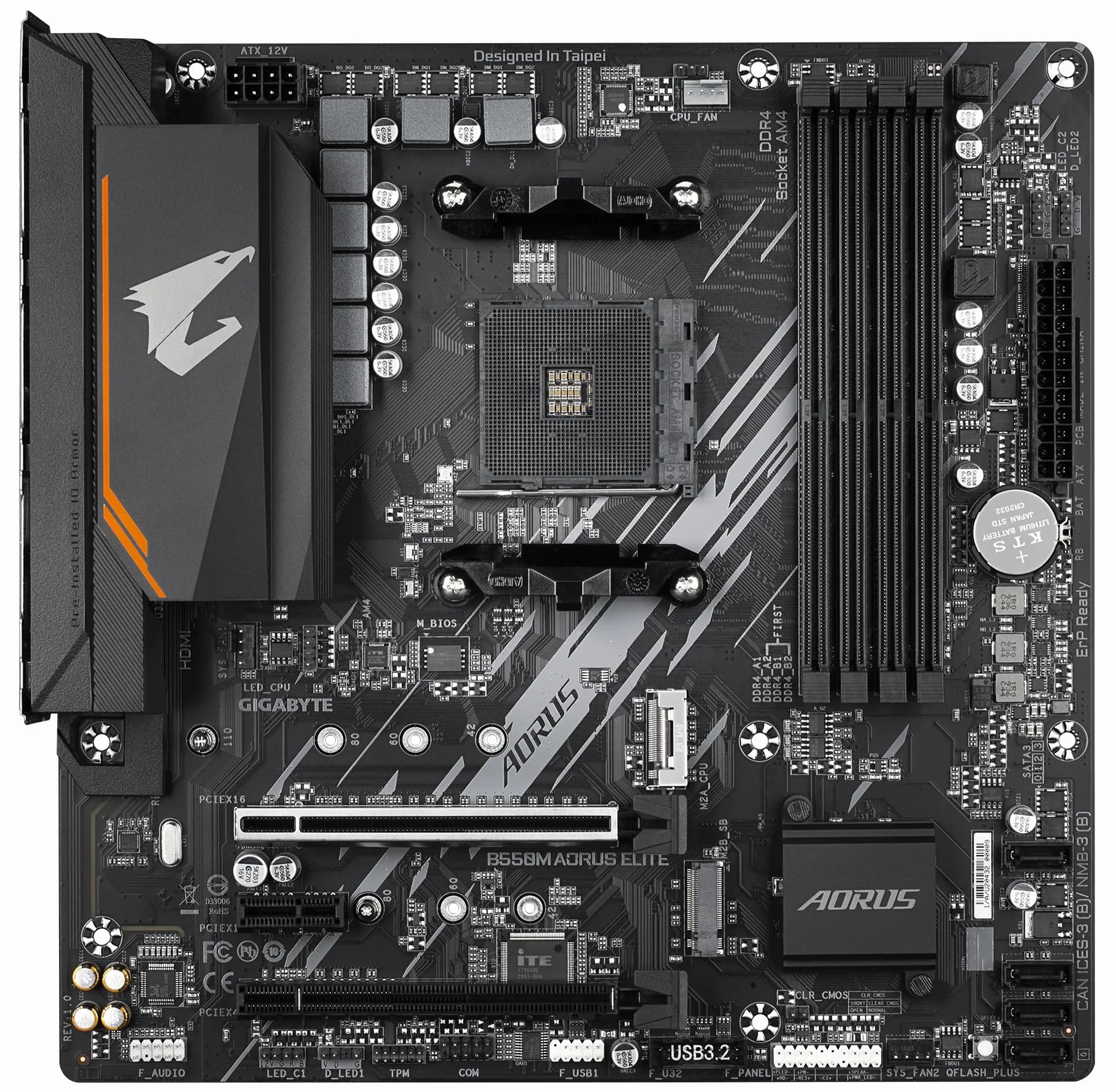 GIGABYTE B550M AORUS ELITE mATX Motherboard for AMD AM4