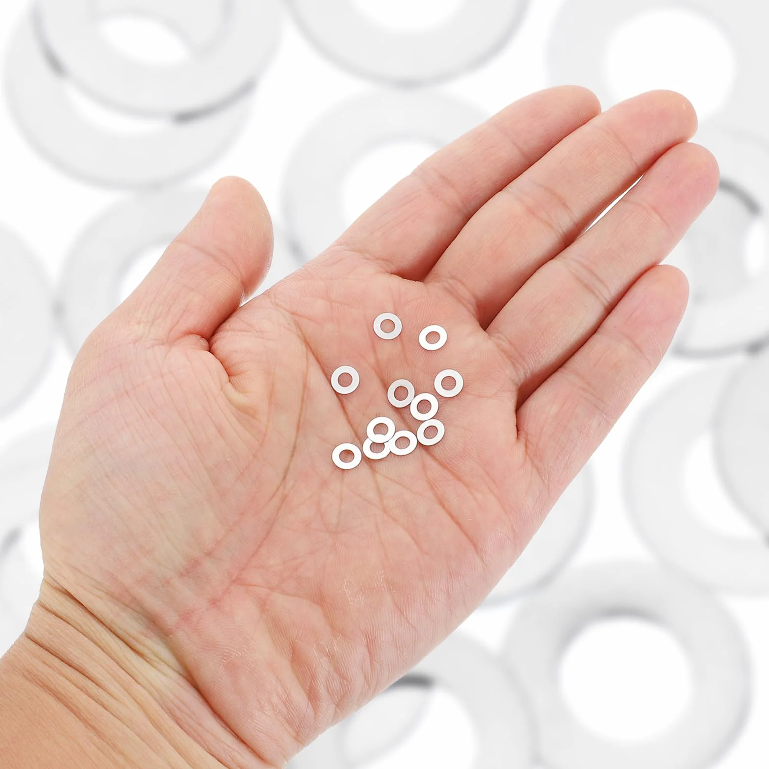 QUARKZMAN 20 sztuk podkładek M3, 3 x 6 x 0,1 mm, stal nierdzewna 304, płaskie podkładki dystansowe do śrub, śrub, samochodów, maszyn przemysłowych