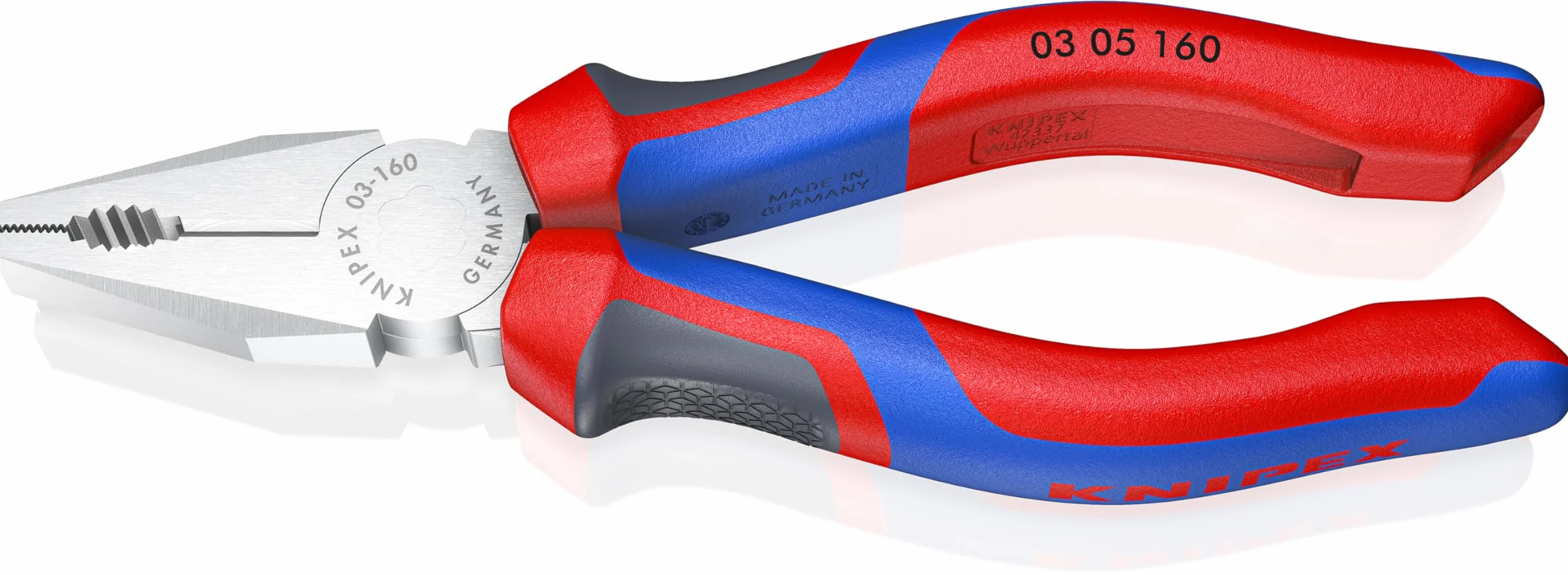 KNIPEX Szczypce uniwersalne chromowany z rękojeściami Comfort 160 mm, 03 05 160