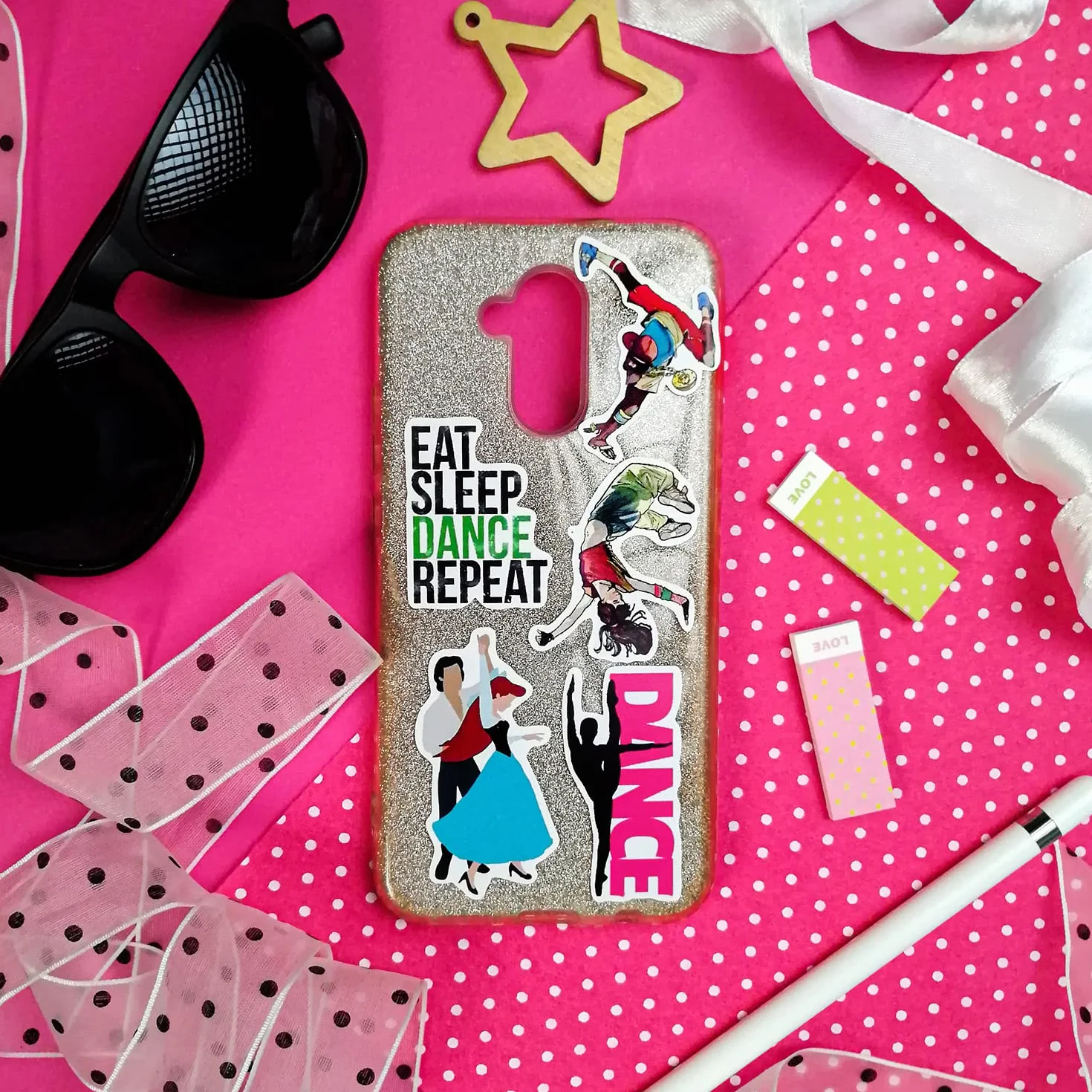 Naklejki Taniec na Butelki z Wodą, Naklejki do Scrapbookingu, Naklejki na Laptopa, Prezenty dla Tancerek i Nauczycieli Tańca - Dance Stickers