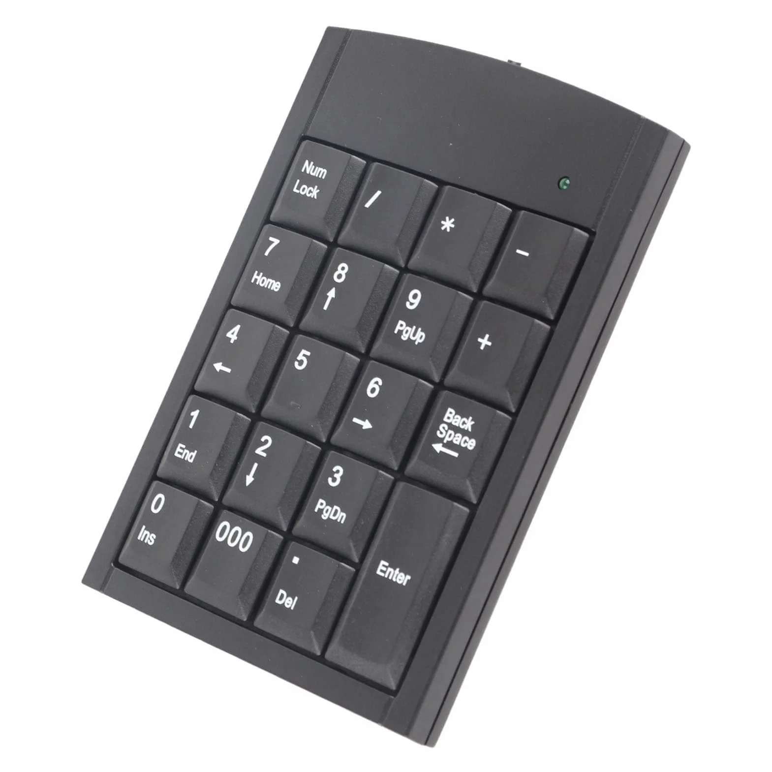 Przewodowa klawiatura numeryczna mini USB 19-klawiszowa czarna do laptopa PC