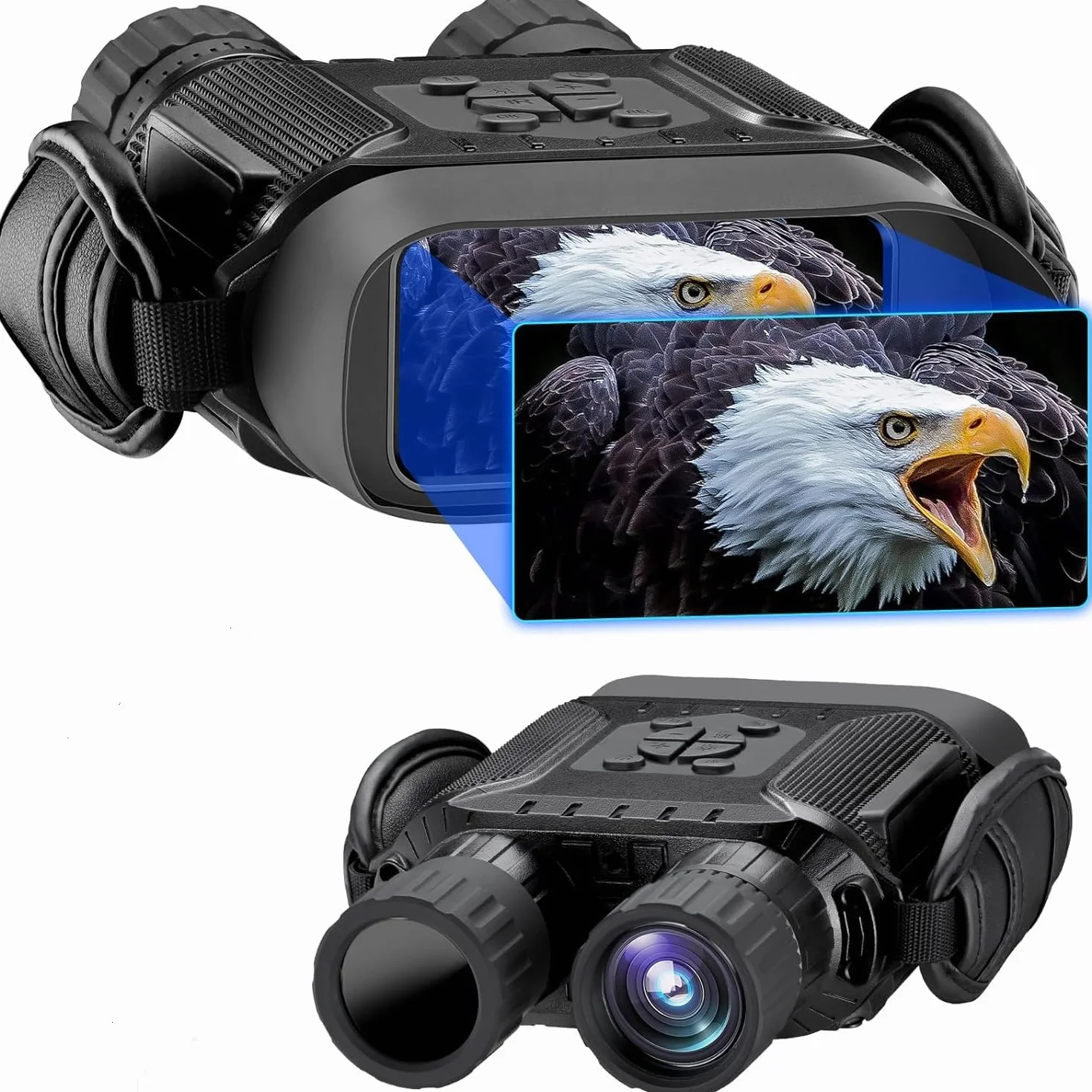 Noktowizor Cyfrowa Lornetka Noktowizyjna Dowesyeen 1280P Zoom Cyfrowy 5X Ekran 4" Odległość 1312ft 32GB