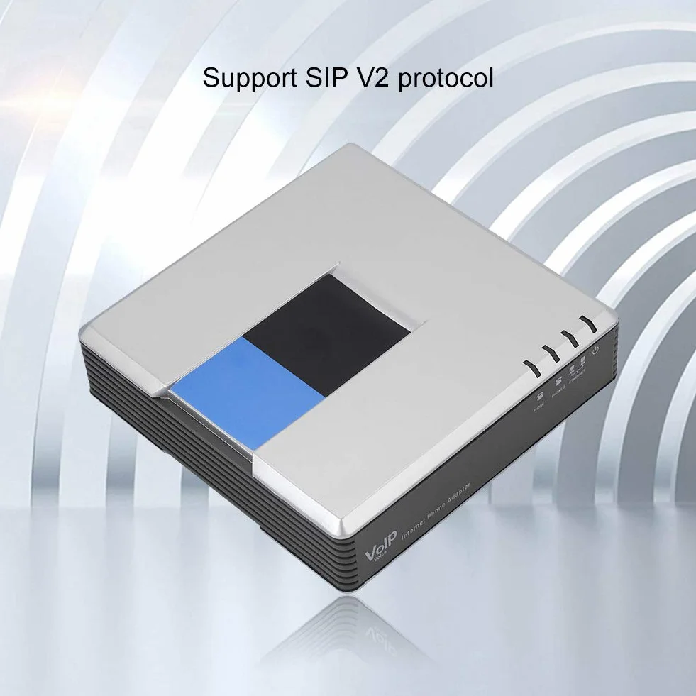 Demeras VoIP adapter telefoniczny 2-portowy SIP-RJ45