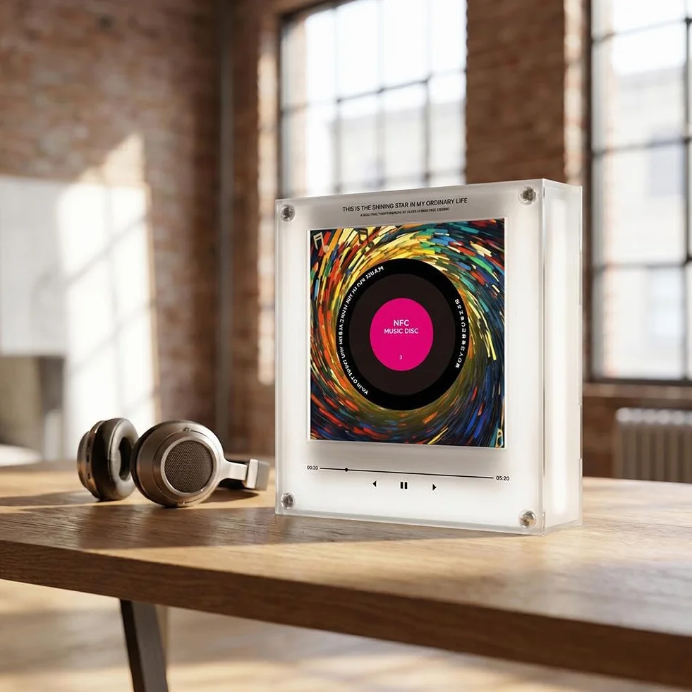 Przenośny odtwarzacz muzyczny z LED, 128 MB, 9 płyt NFC