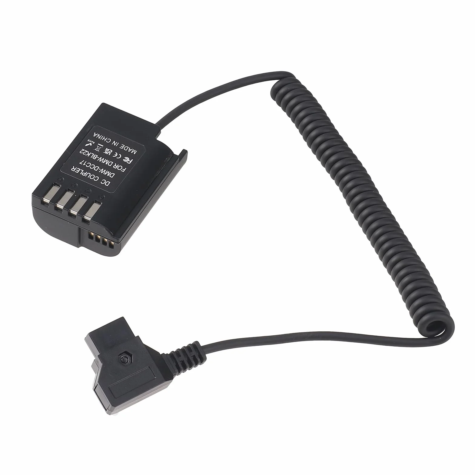 FOTGA Wtyczka D-TAP do DMW-BLK22/DCC17 dekodowana bateria Dummy DC łącznik adapter kabel zasilający kabel zasilający kabel zasilający do aparatu Panasonic Lumix DC-S5/S5II/S5K/GH5II/GH5M2/GH5S/GH6/G9