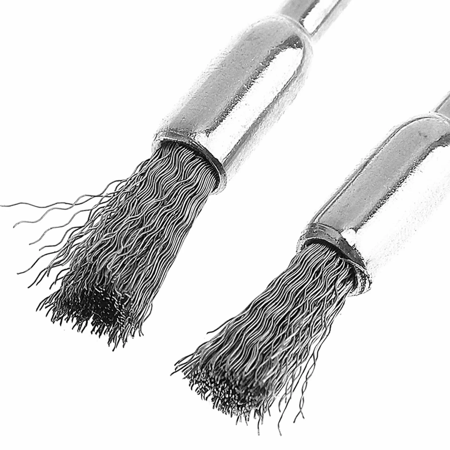Nasadki szczotkowe do wiertarek, 10-45 sztuk Koło garnkowe z drutu stalowego Wielokolorowe Wiele rozmiarów Trzpień 2,35 mm 3 Do wiertarki polskiej(45PCS-Silver)