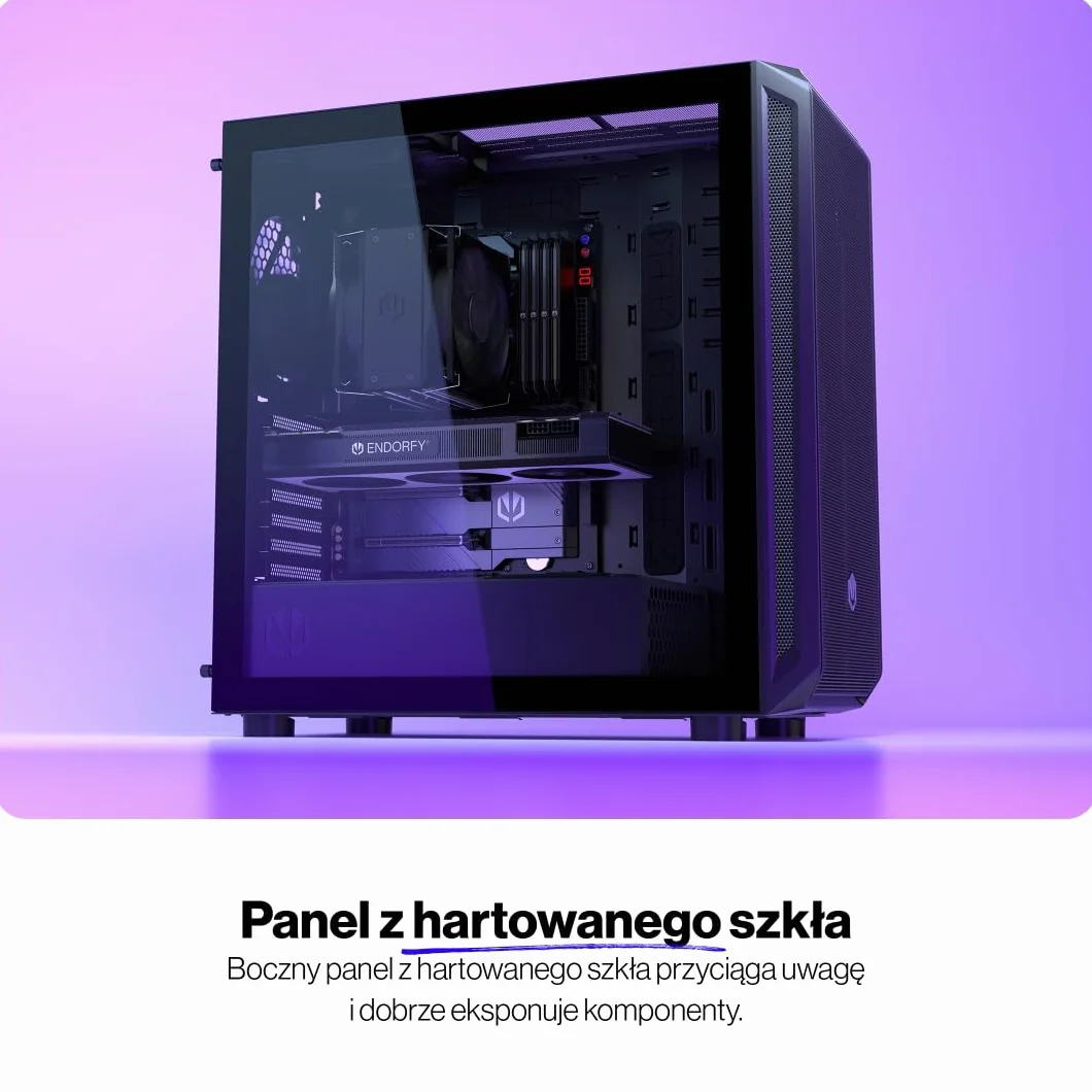 ENDORFY Arx 700 Air obudowa ATX wentylatory 5x140 mm chłodnice 360 mm siatka mesh