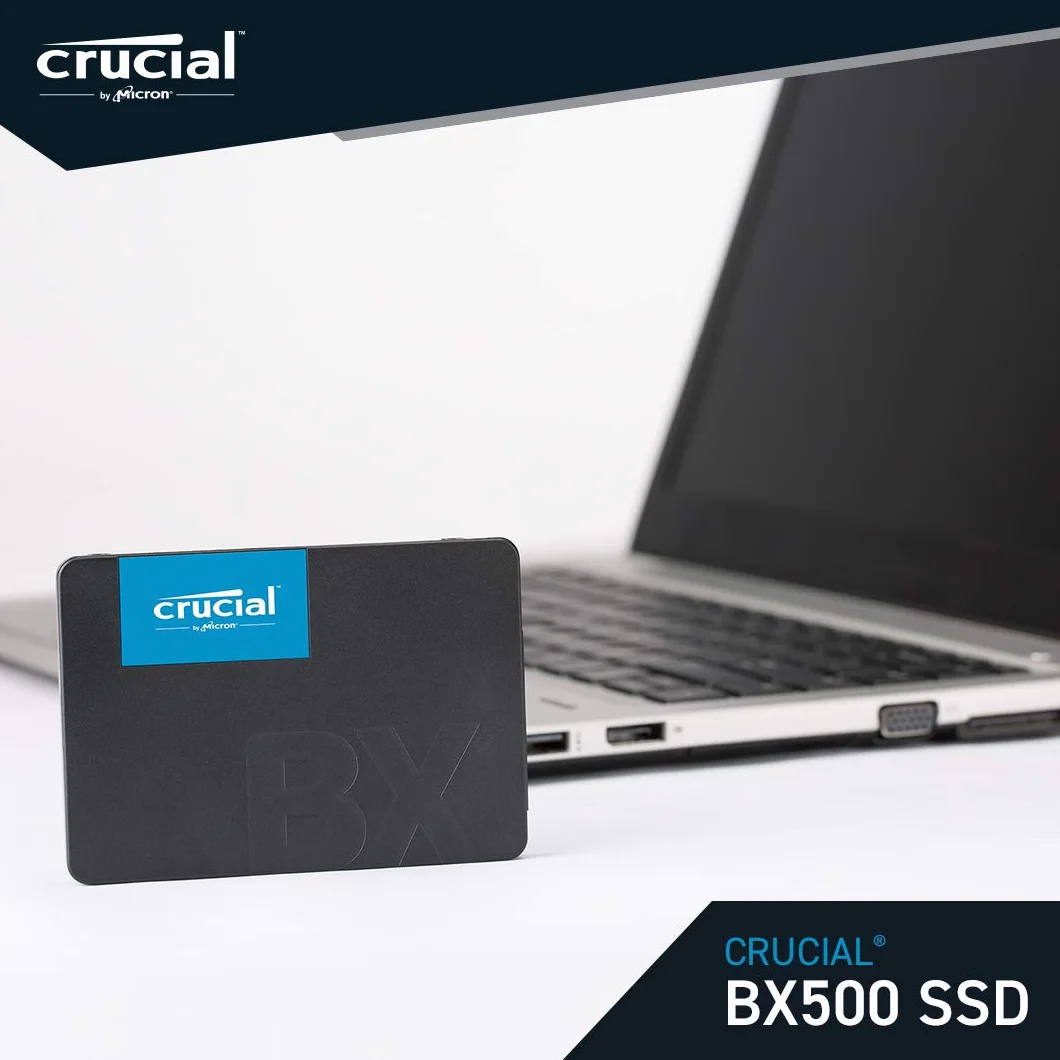 Crucial BX500 CT1000BX500SSD101 Wewnętrzny Dysk SSD 1 TB Czarny