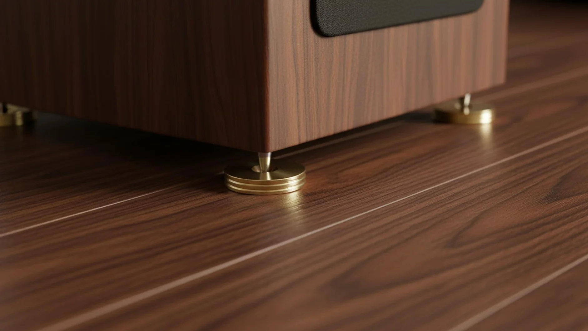 Podkładki tłumiące wibracje głośnika 20 mm mosiądz do stojaka Hi-Fi 8 szt.
