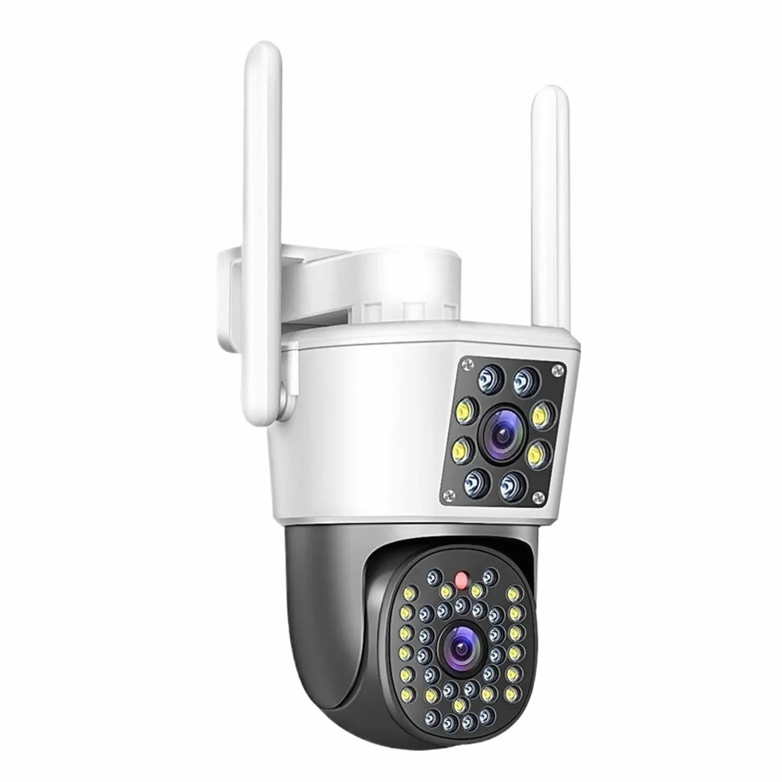 Kamera PTZ z podwójnym obiektywem IP CCTV Wi-Fi, kamera do monitoringu wideo, sztuczna inteligencja, automatyczne śledzenie, noktowizor, zewnętrzne(ADD 128G)