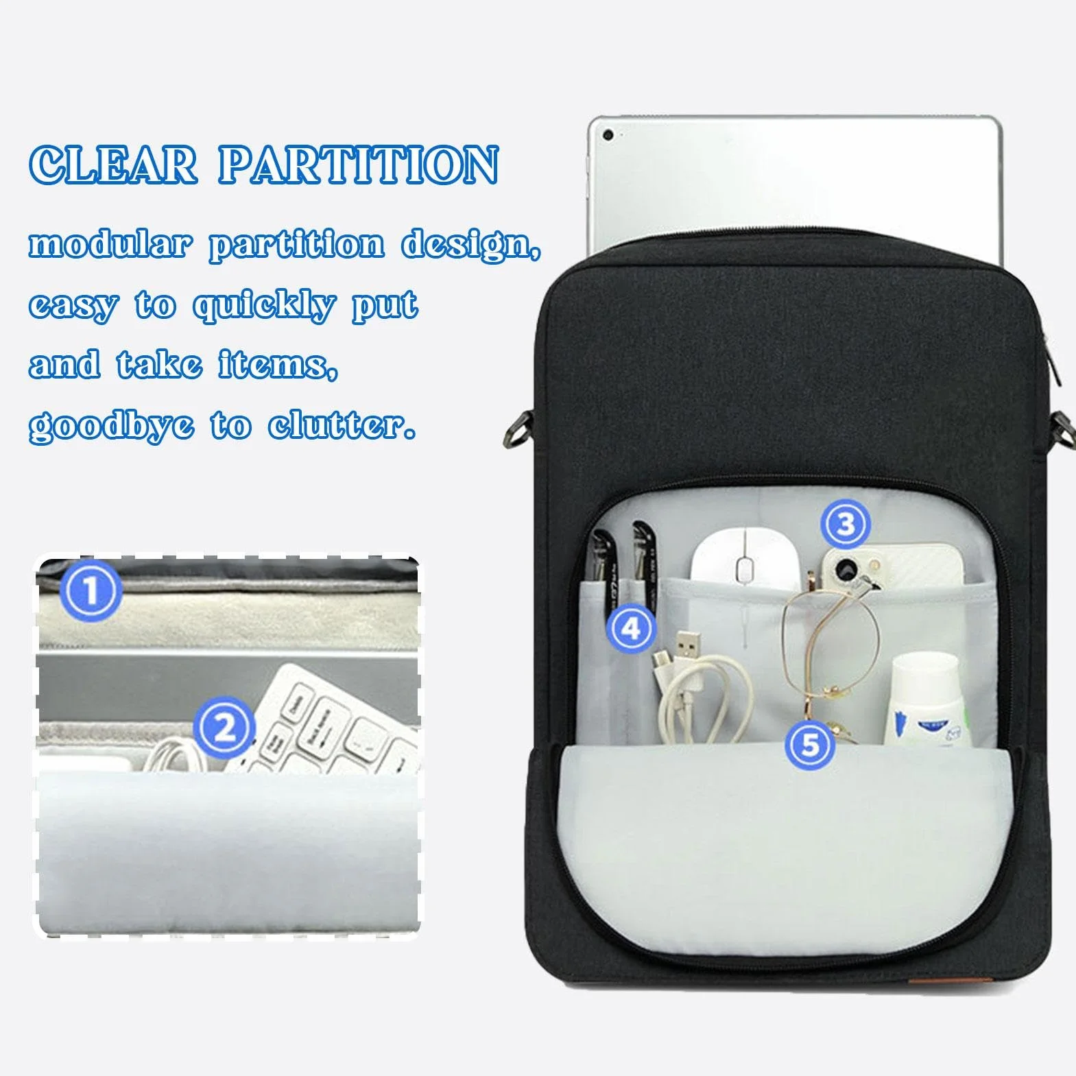Pokrowiec na tablet 13 cali Oxford torba 2 w 1 ochronna