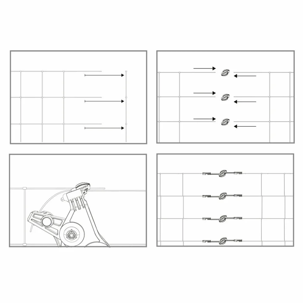 Kerbl 44706 Gripple złącze druciane drut stalowy Ø 2,0 – 3,25 mm, 20 sztuk