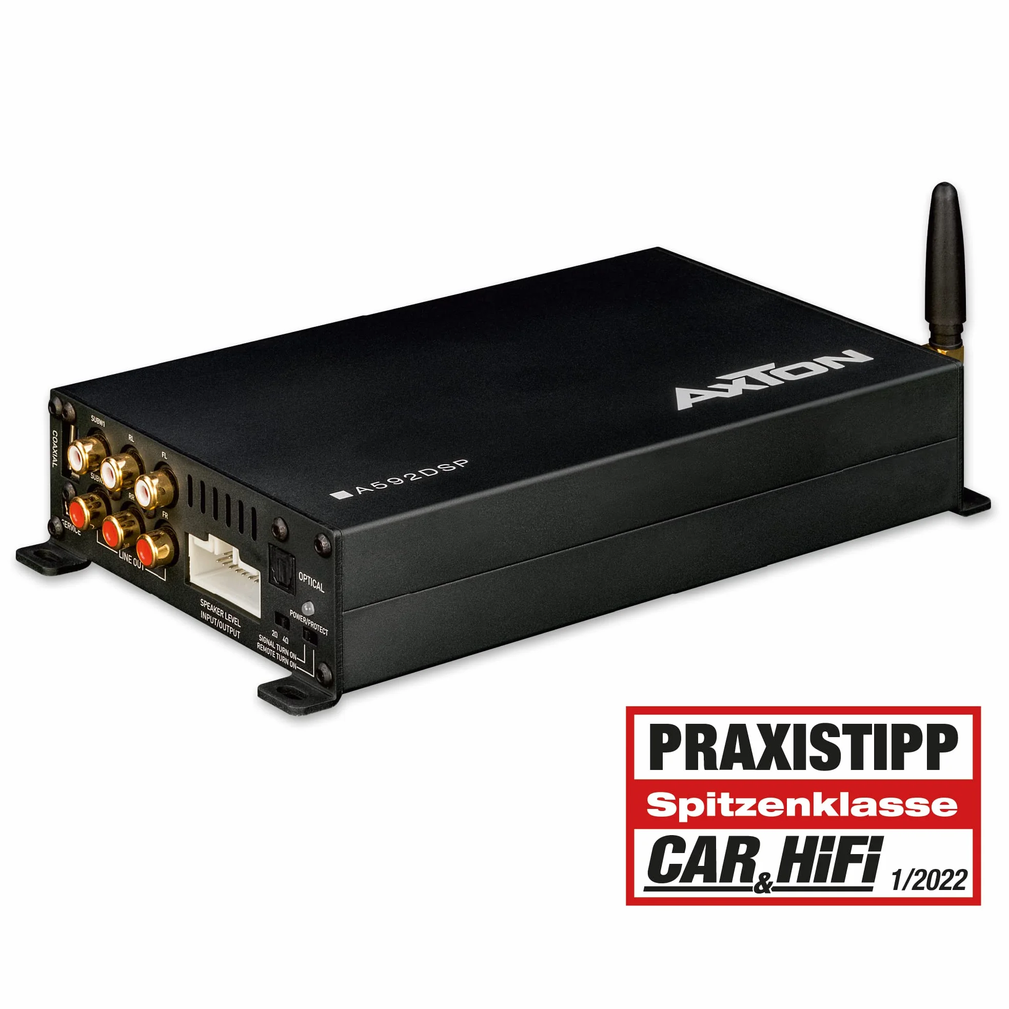 AXTON A592DSP 4-kanałowy wzmacniacz z DSP 4 x 150 W Bluetooth Audio Streaming Hi-Res Audio