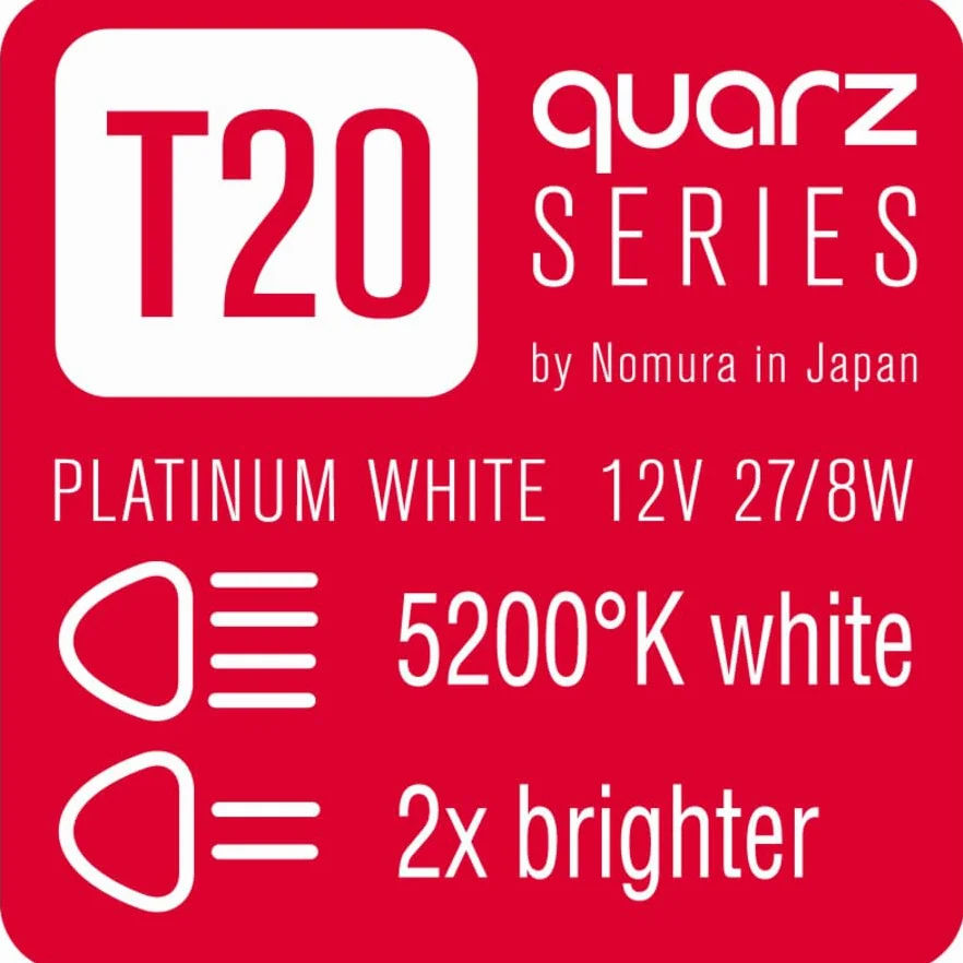 T20 Żarówka żarowa. T20 Quarz biały 8W 12 V 27/Muchy E13