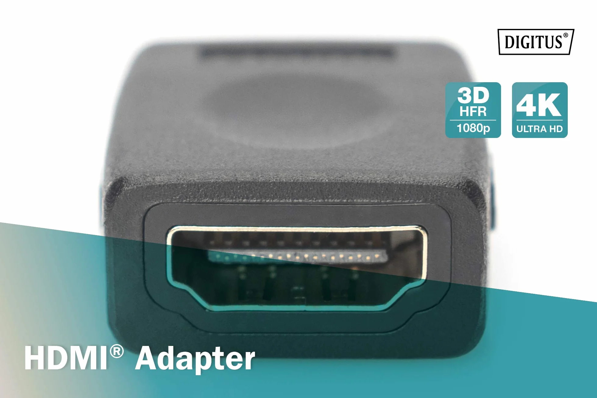 Digitus adapter HDMI typ A żeński AK-330500-000-S czarny